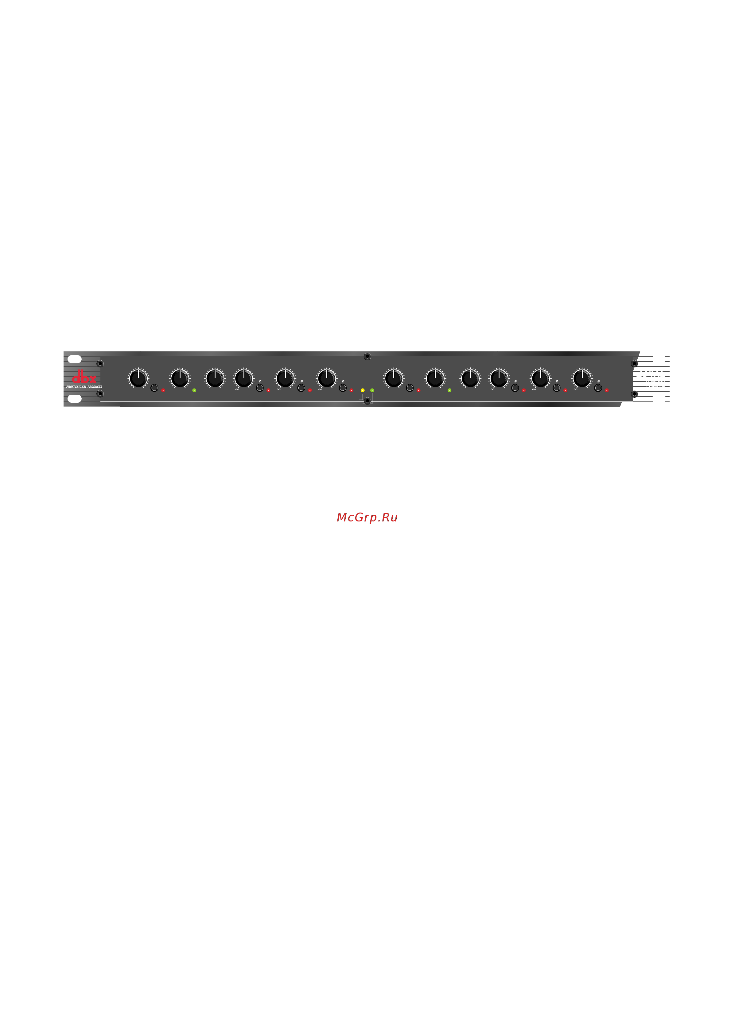 DBX 234S [5/13] Описание