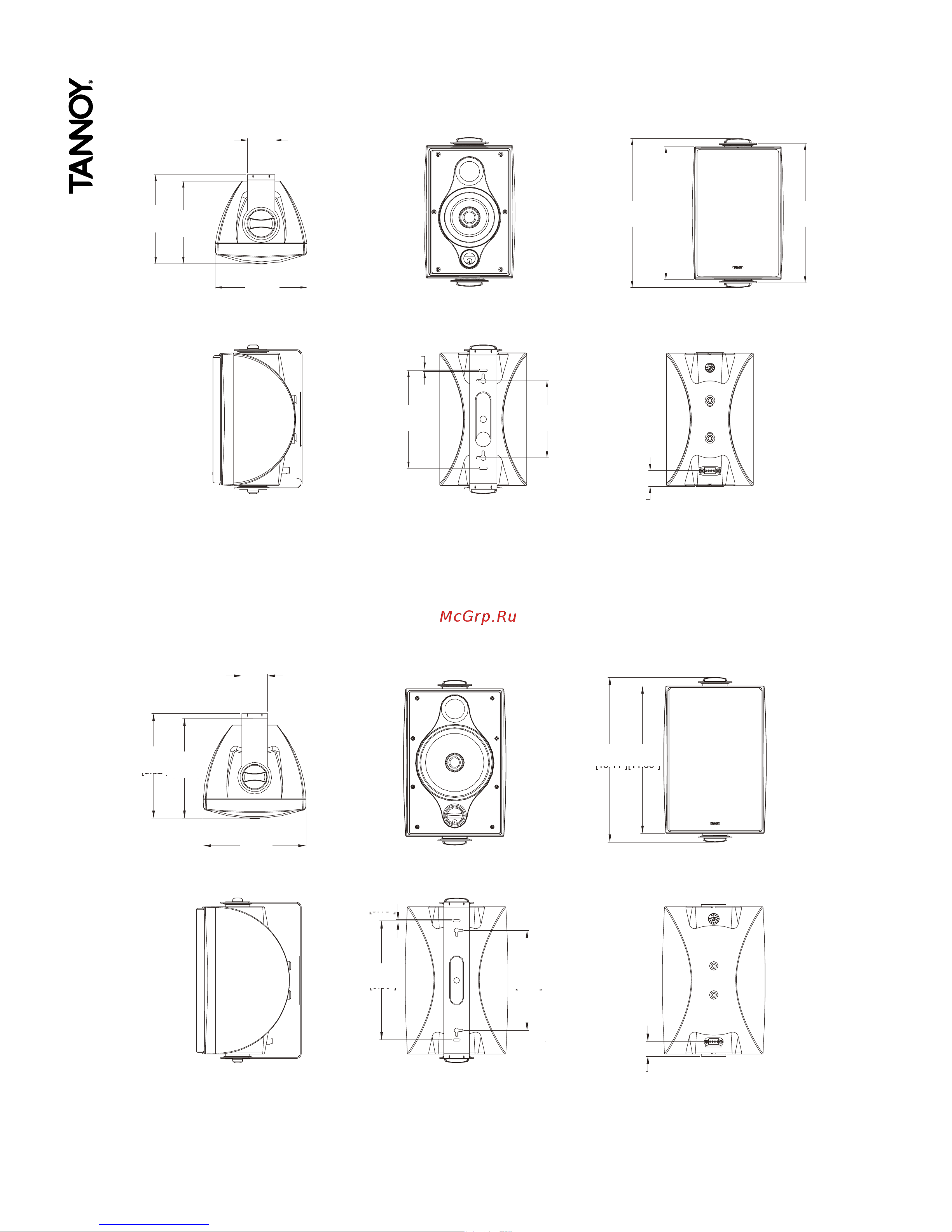 Tannoy DVS 6 [6/12] Product dimensions dvs 4