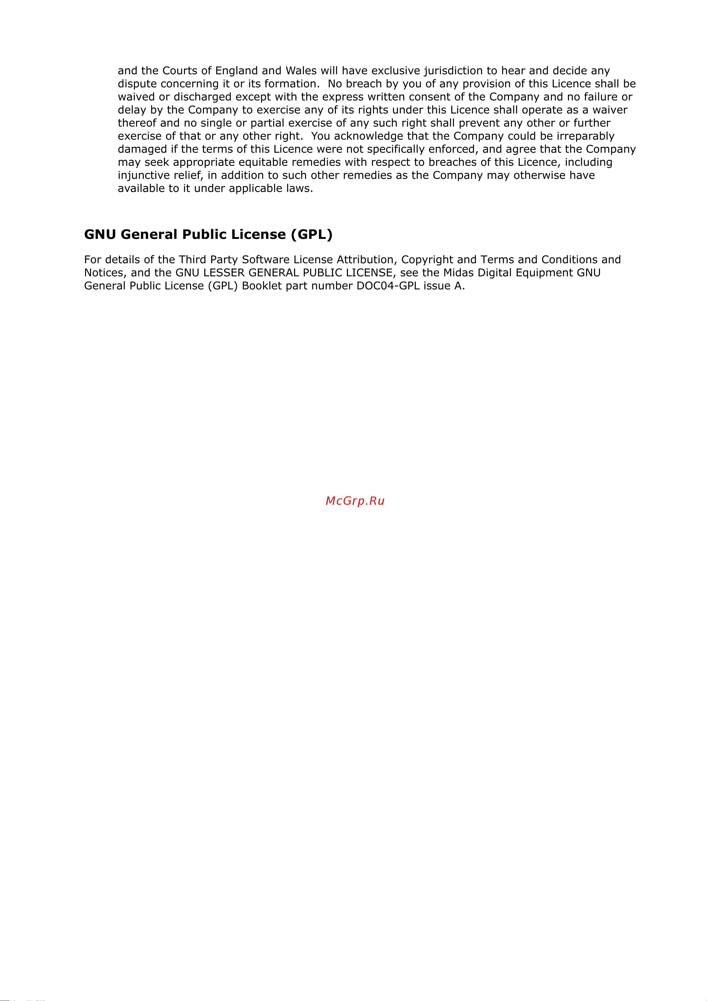 MIDAS DL451 [9/86] Gnu general public license gpl