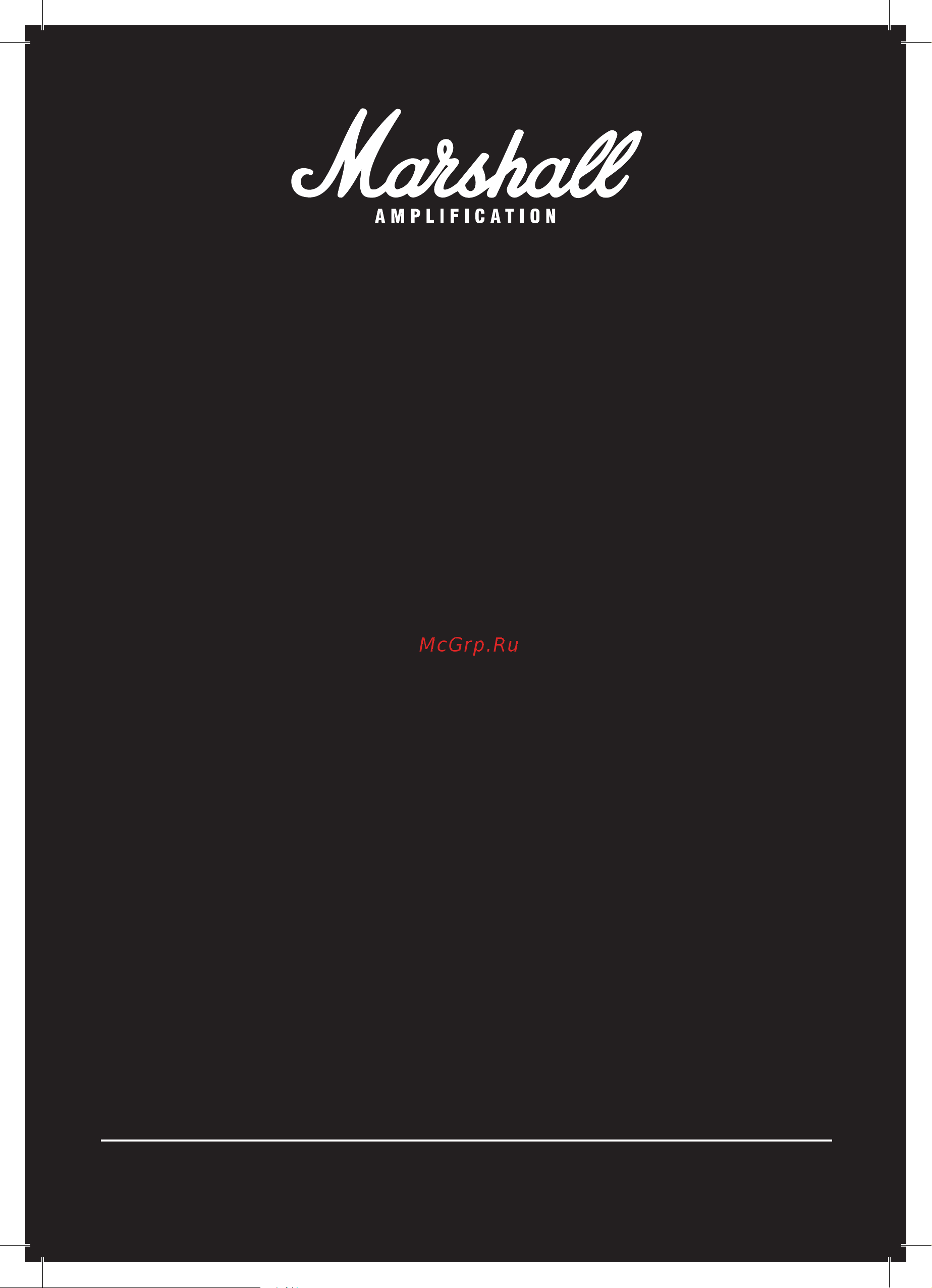 Marshall DSL5C (2012) Руководство по эксплуатации онлайн