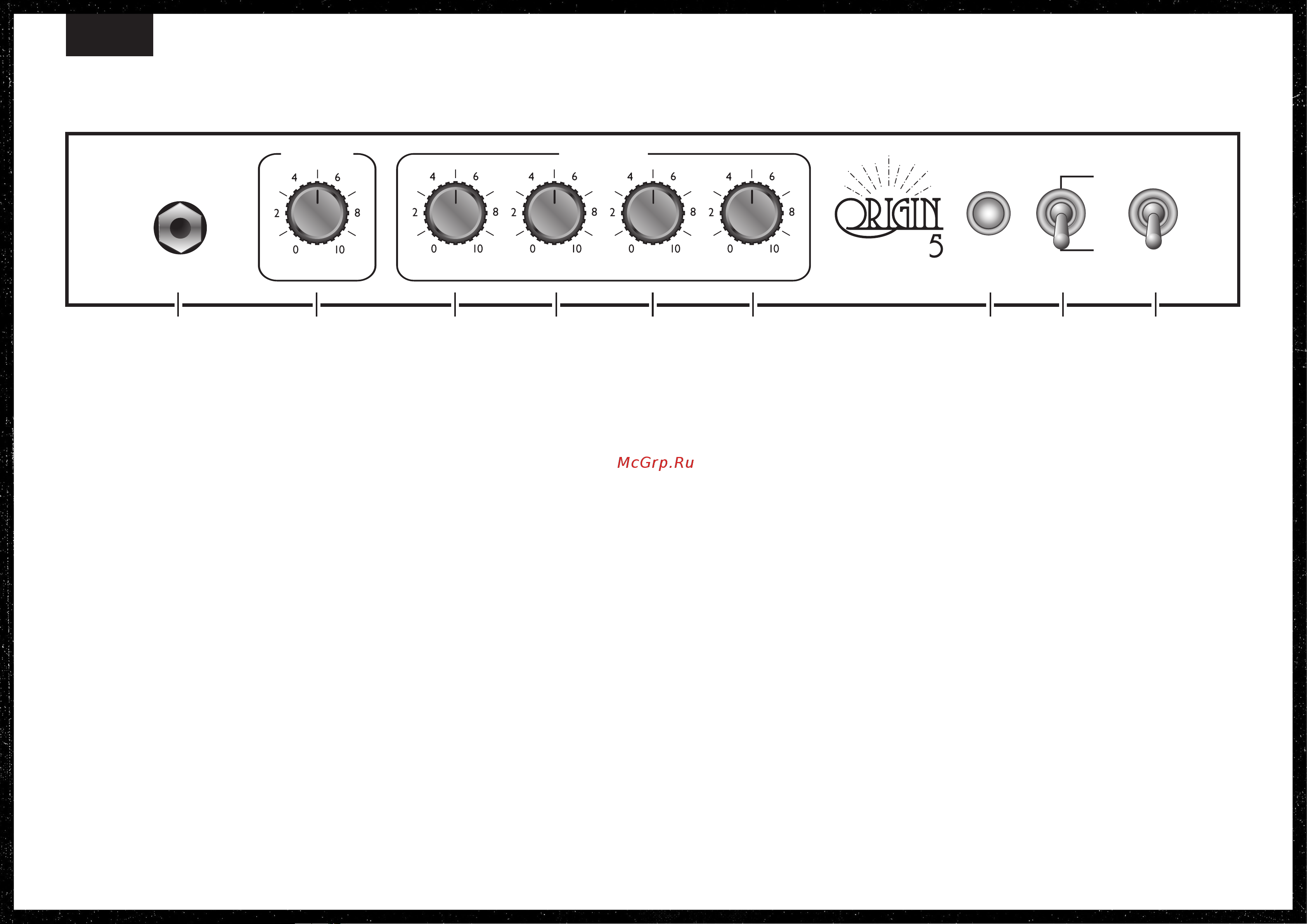 Marshall Origin5 [45/47] Front panel functions