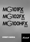 Marshall MG100HFX Руководство по эксплуатации