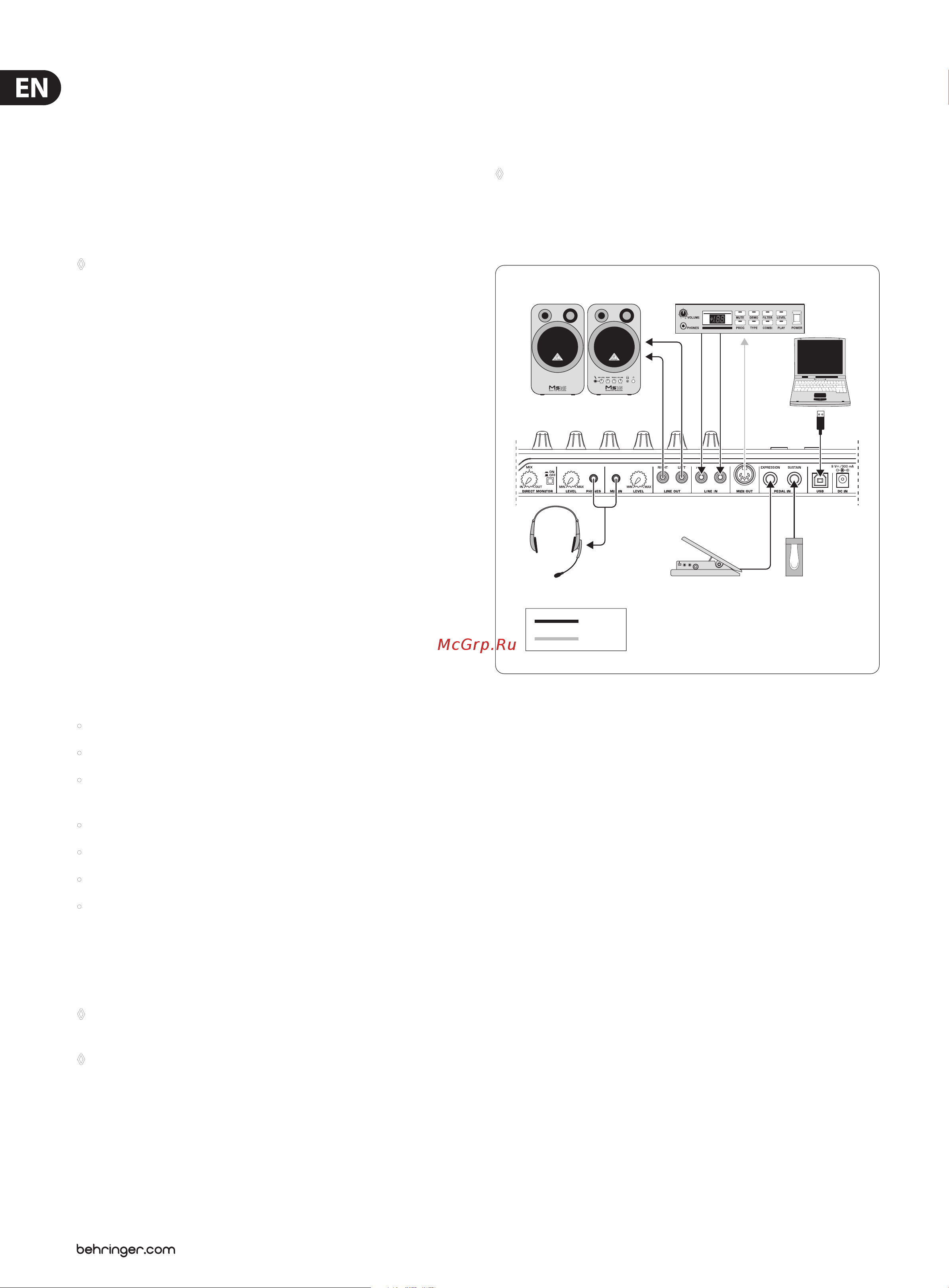 Behringer UMA25S MIDI [6/24] System requirements