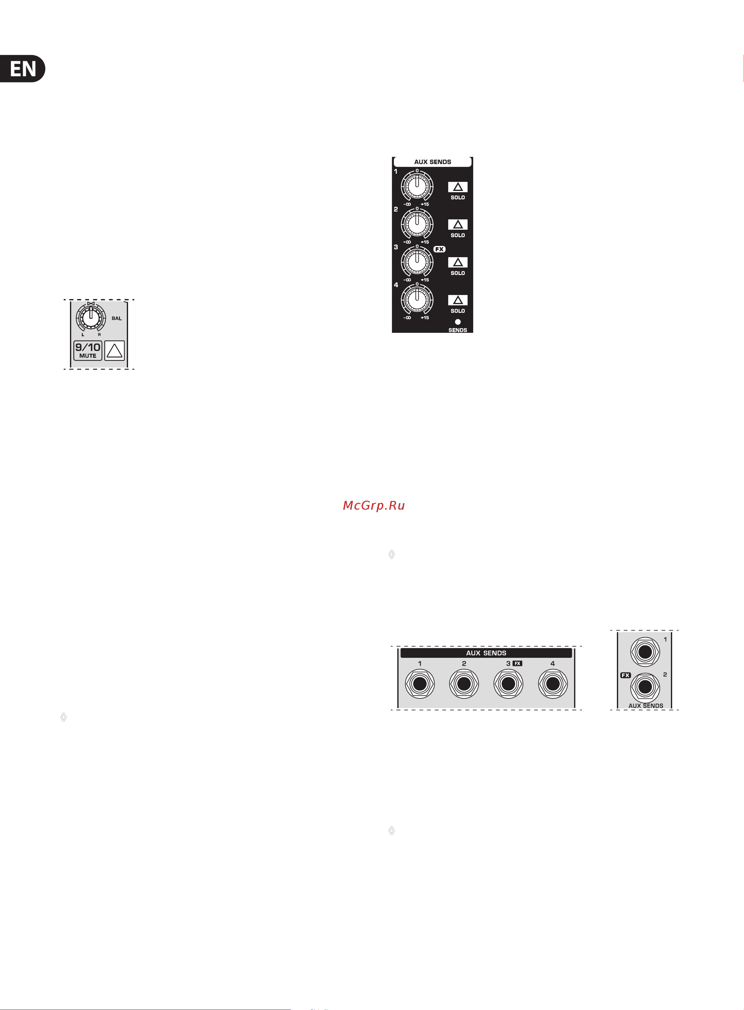 Behringer QX2222USB [8/26] Interface panel and main section