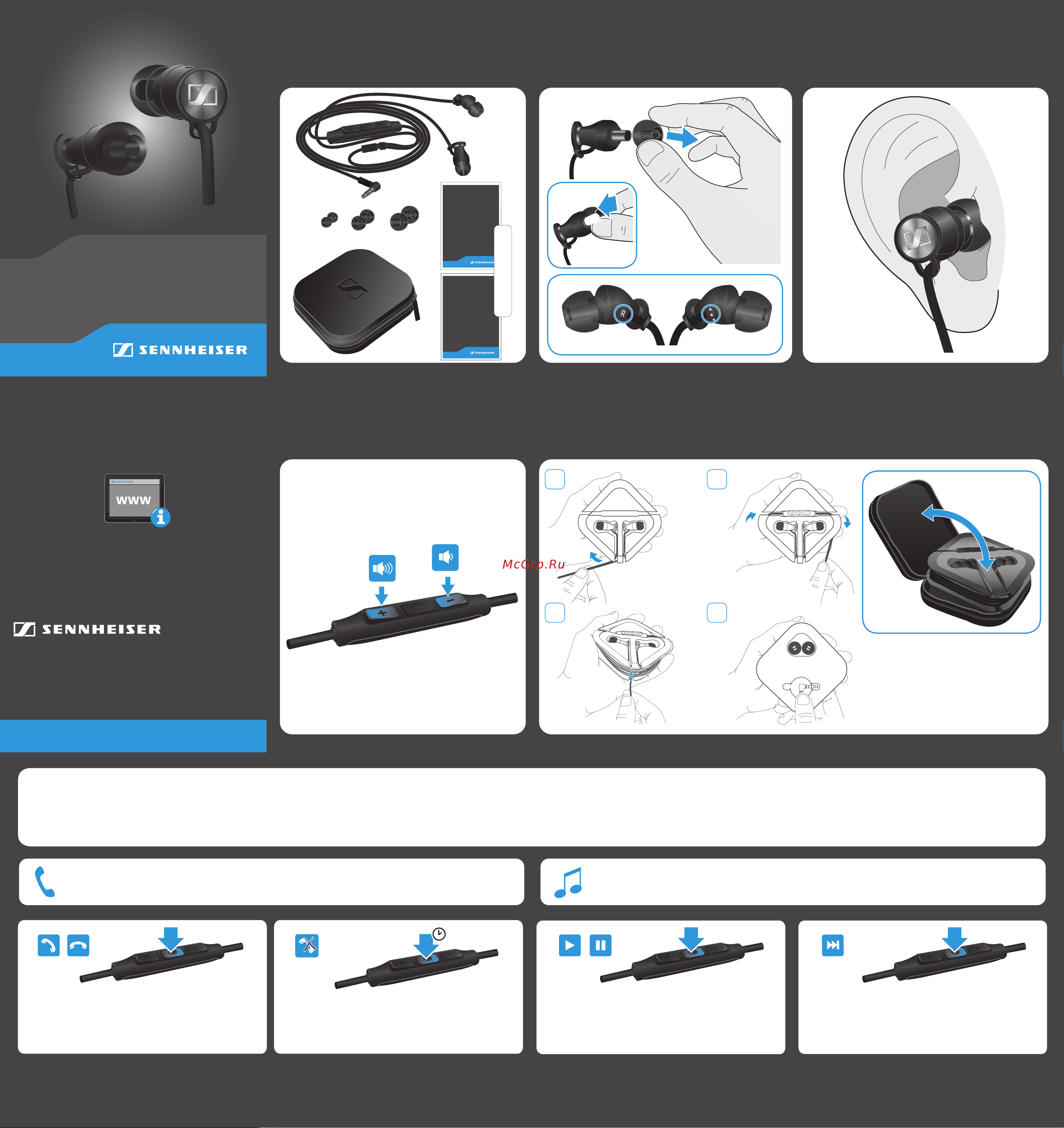 Sennheiser M2 IEG Руководство по эксплуатации онлайн