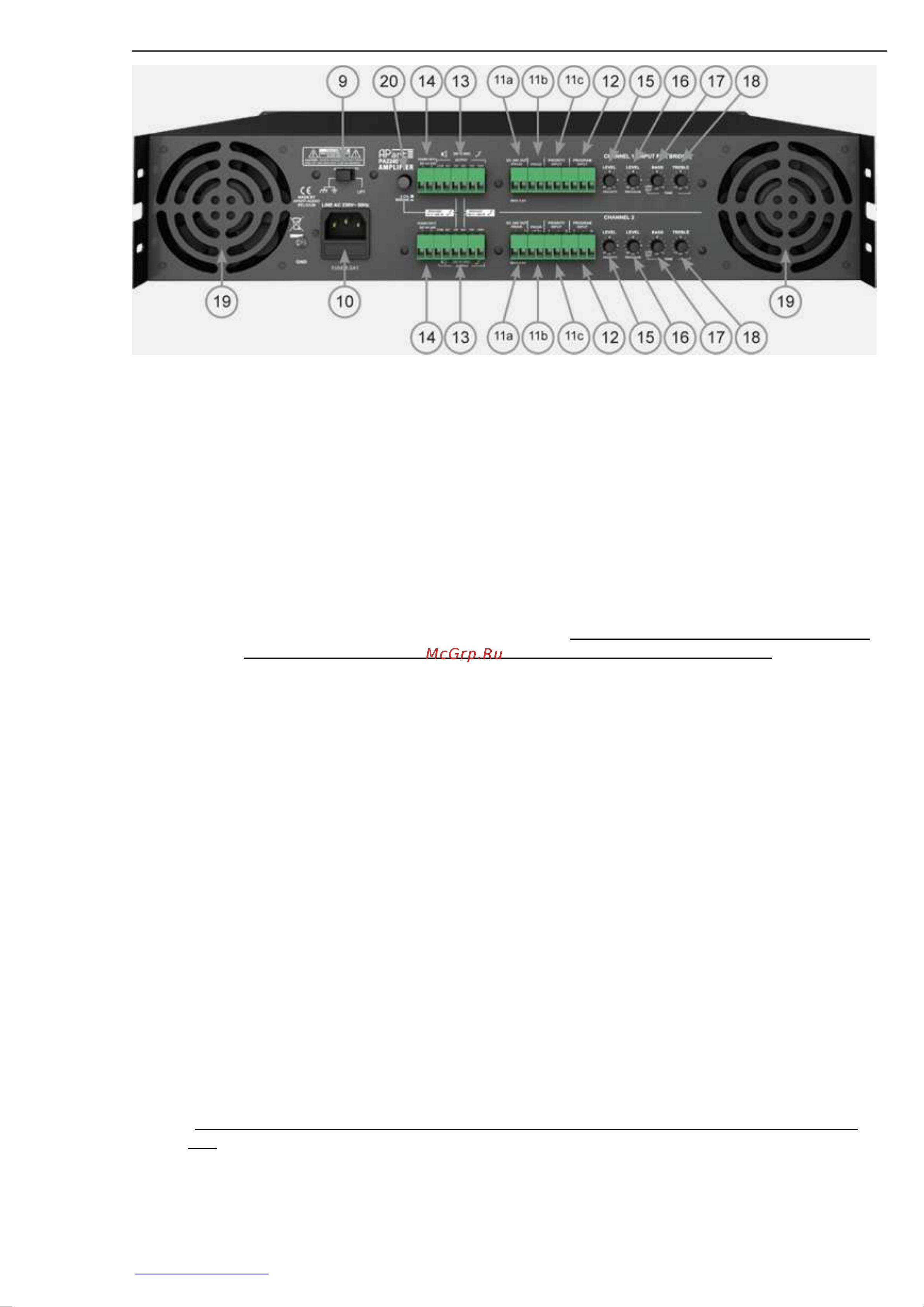 APart PA2240BP [2/3] Www audio apart ru