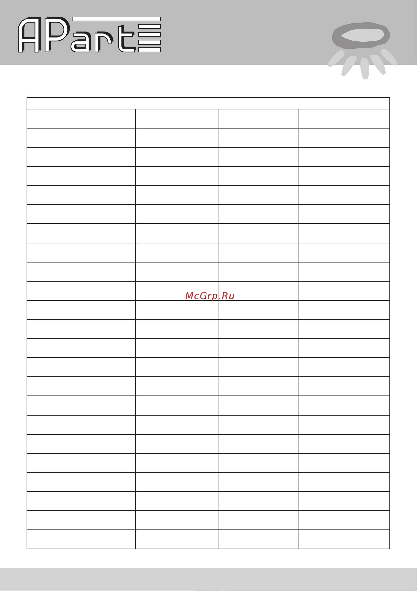 APart CMAR6 [6/12] Specifications