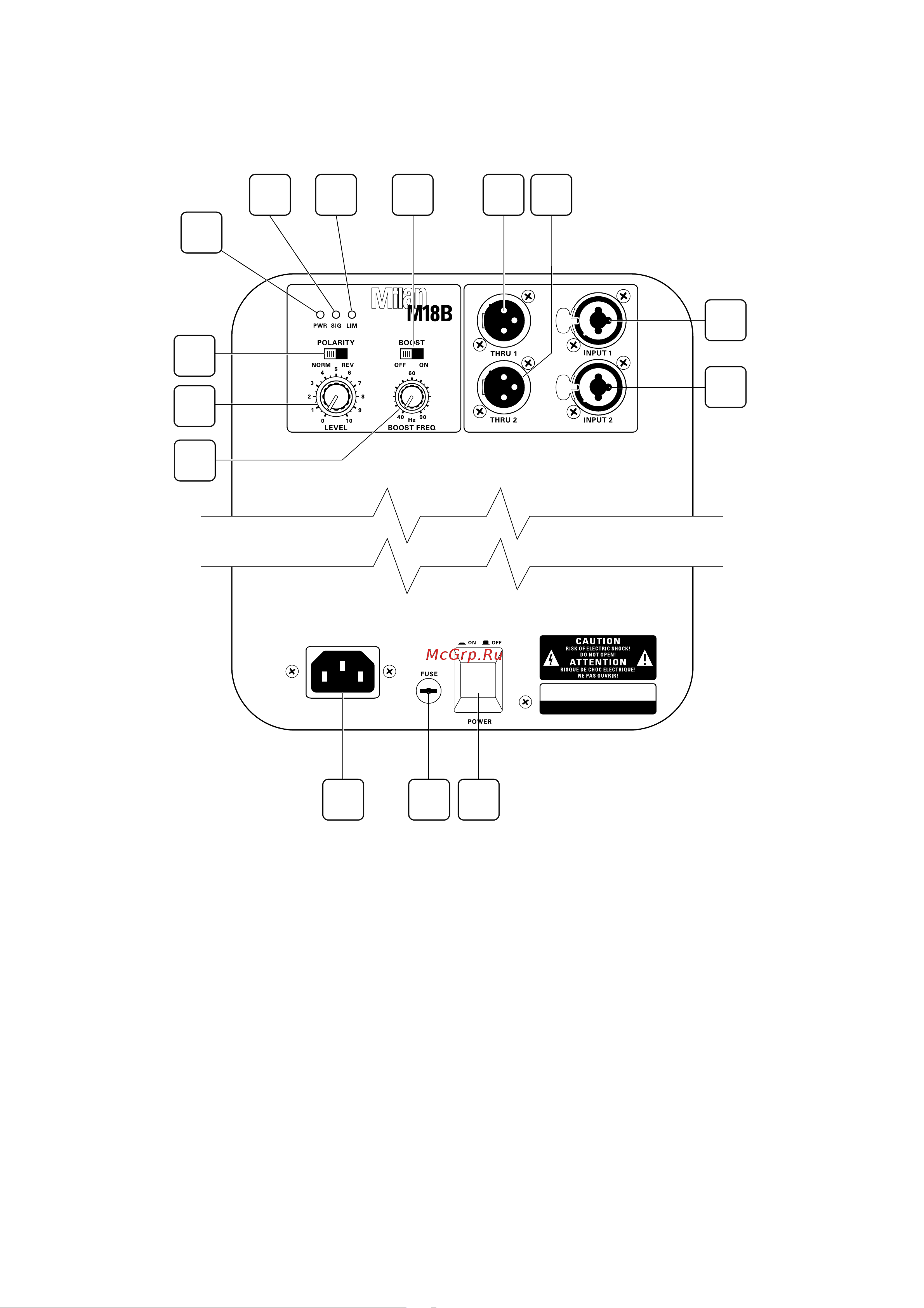 TURBOSOUND M15B [10/24] Connecting to the milan subwoofer