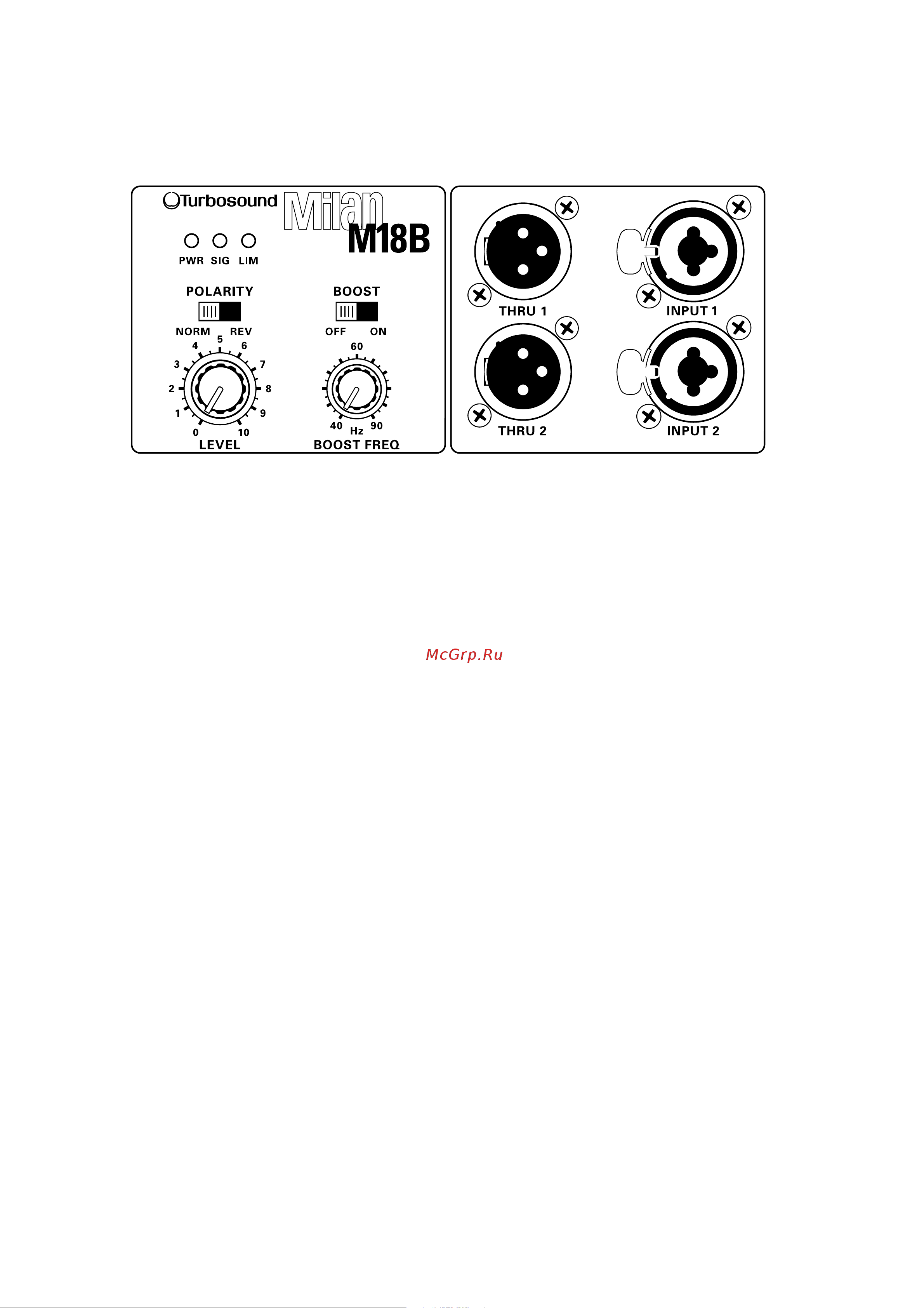 TURBOSOUND M15 [13/24] Getting started milan m15b and m18b subwoofers