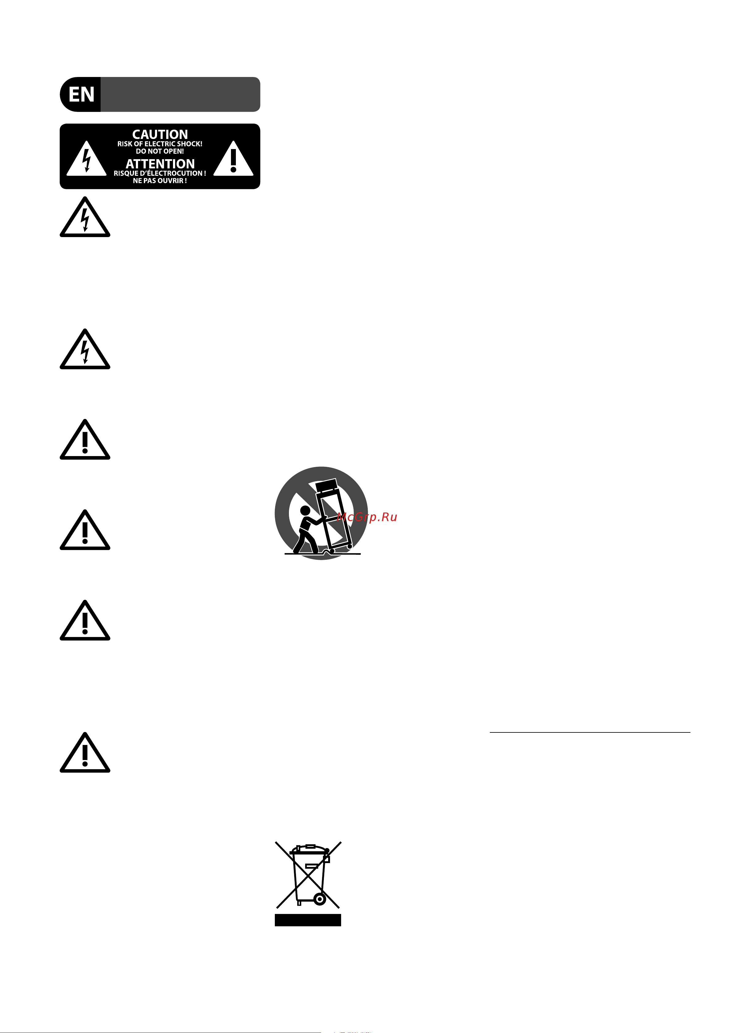 TURBOSOUND M15B [2/24] Important safety instructions