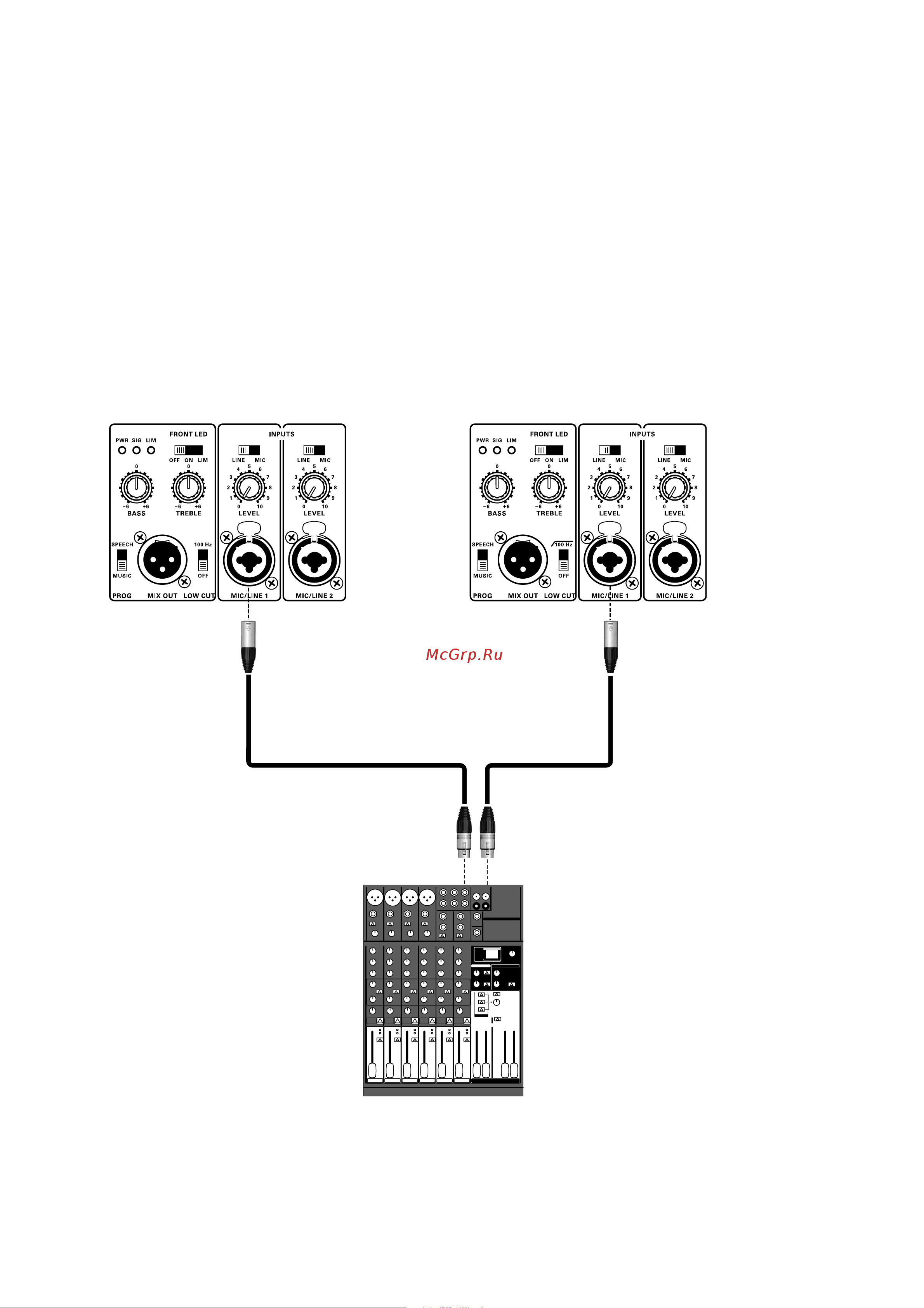 TURBOSOUND M12 [5/24] Stereo pa with an external mixer