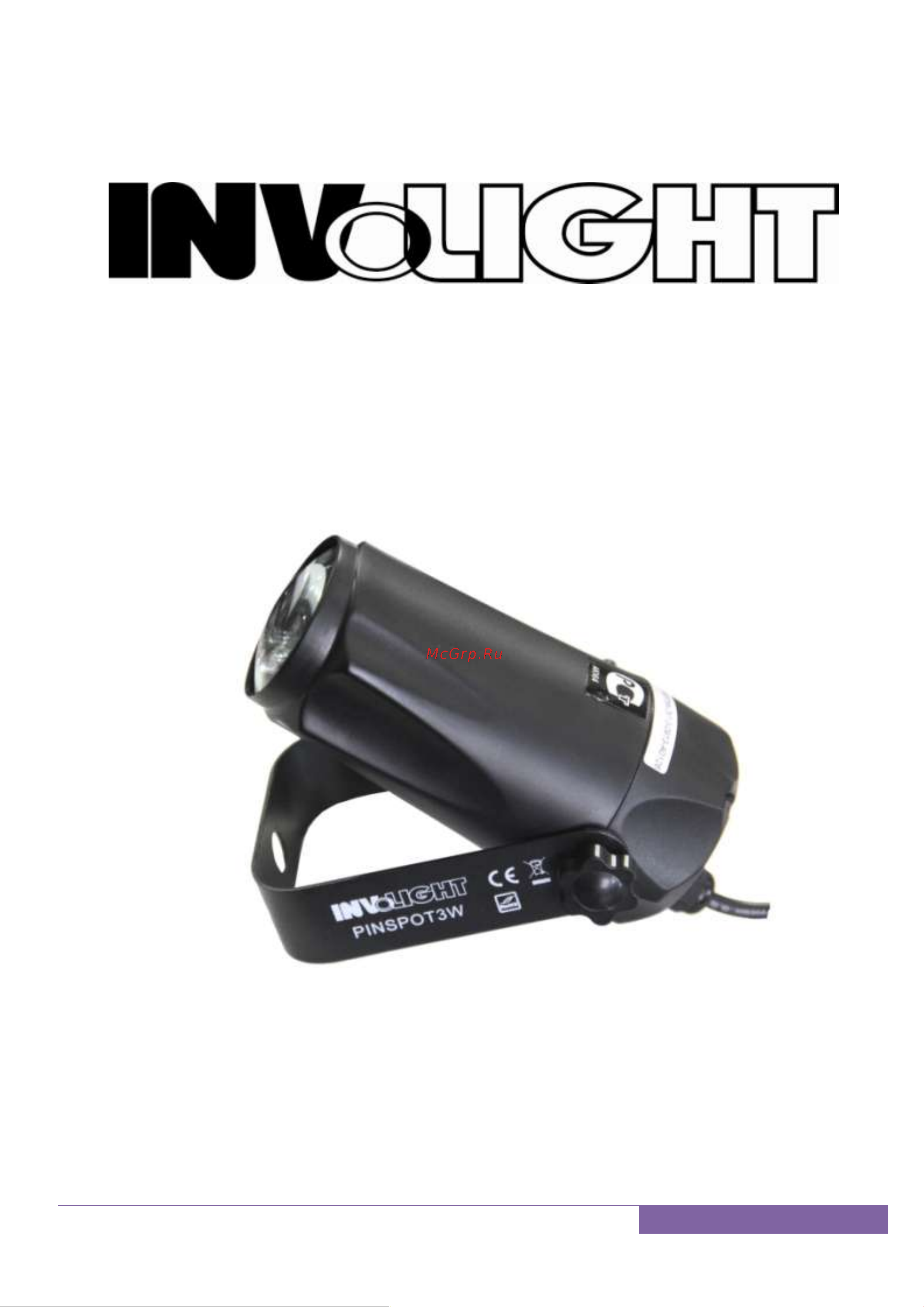 Involight PINSPOT3W Руководство по эксплуатации онлайн