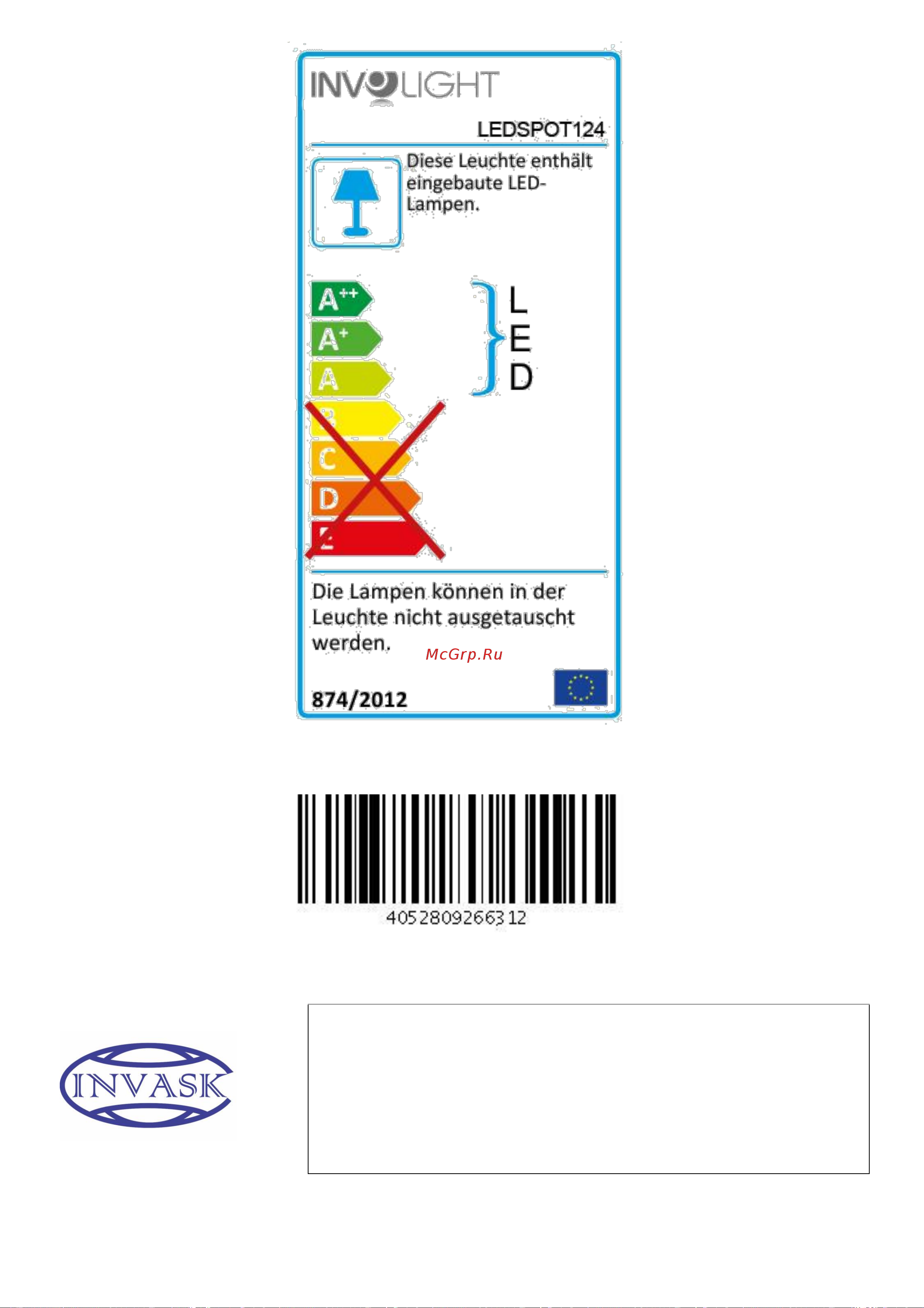 Involight LED SPOT124 [11/11] Ledspot124