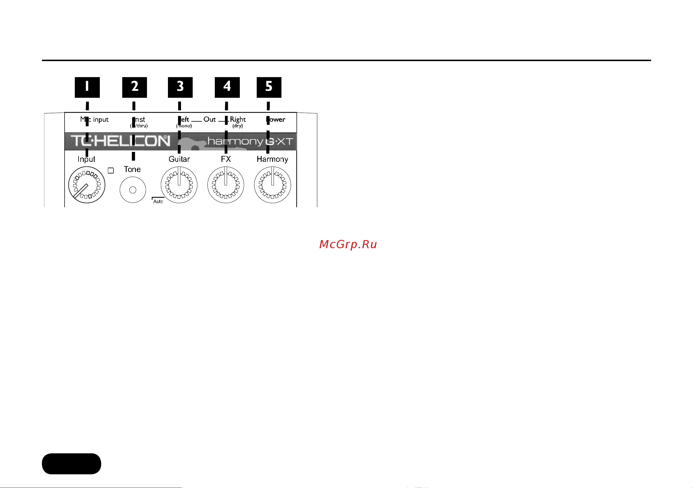 TC HELICON VoiceTone Harmony-G XT [12/29] Кнопка tone