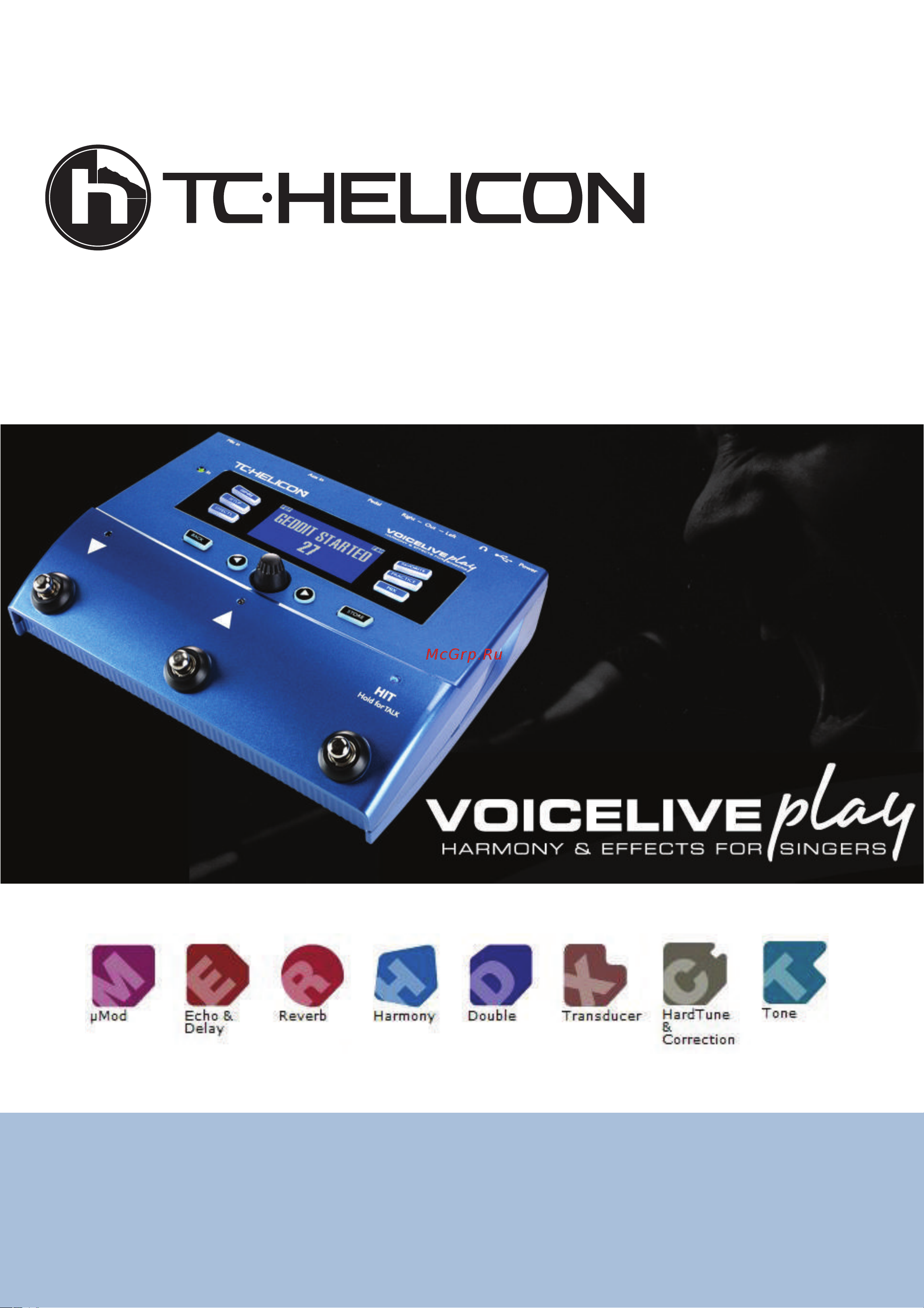 TC HELICON VOICELIVE PLAY Руководство по эксплуатации онлайн