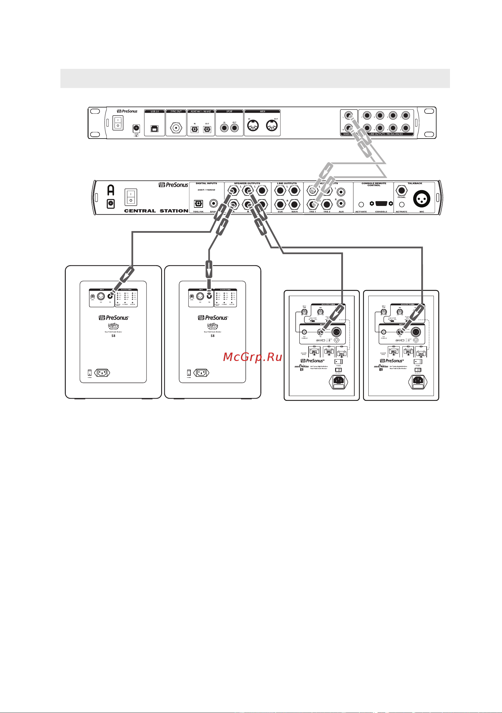 PRESONUS ERIS E8 [10/20] Advanced setup with speaker switching