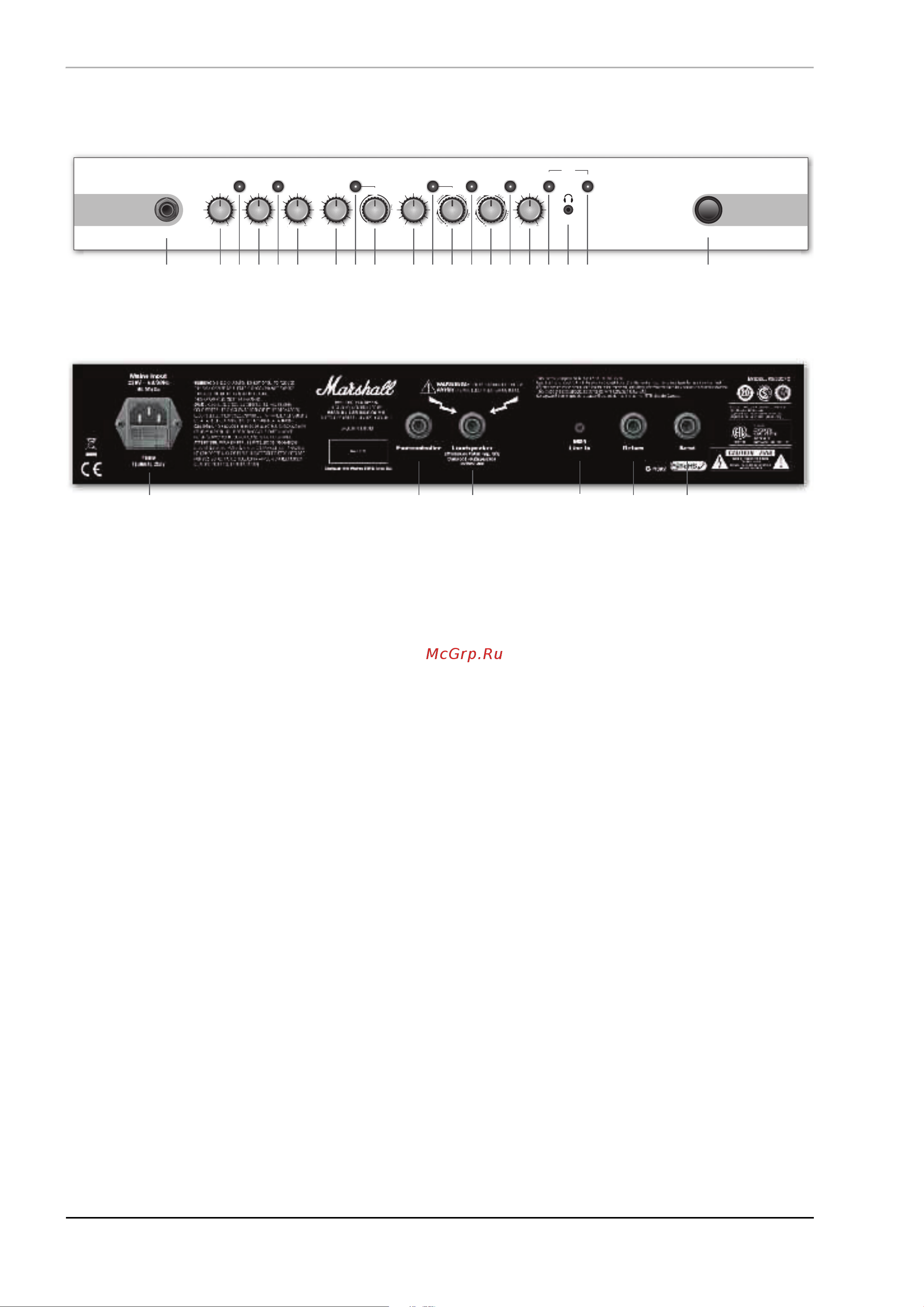 Marshall MG102CFX [8/16] Îáùåå îïèñàíèå ìîäåëåé mg50cfx mg101cfx mg102cfx mg100hcfx