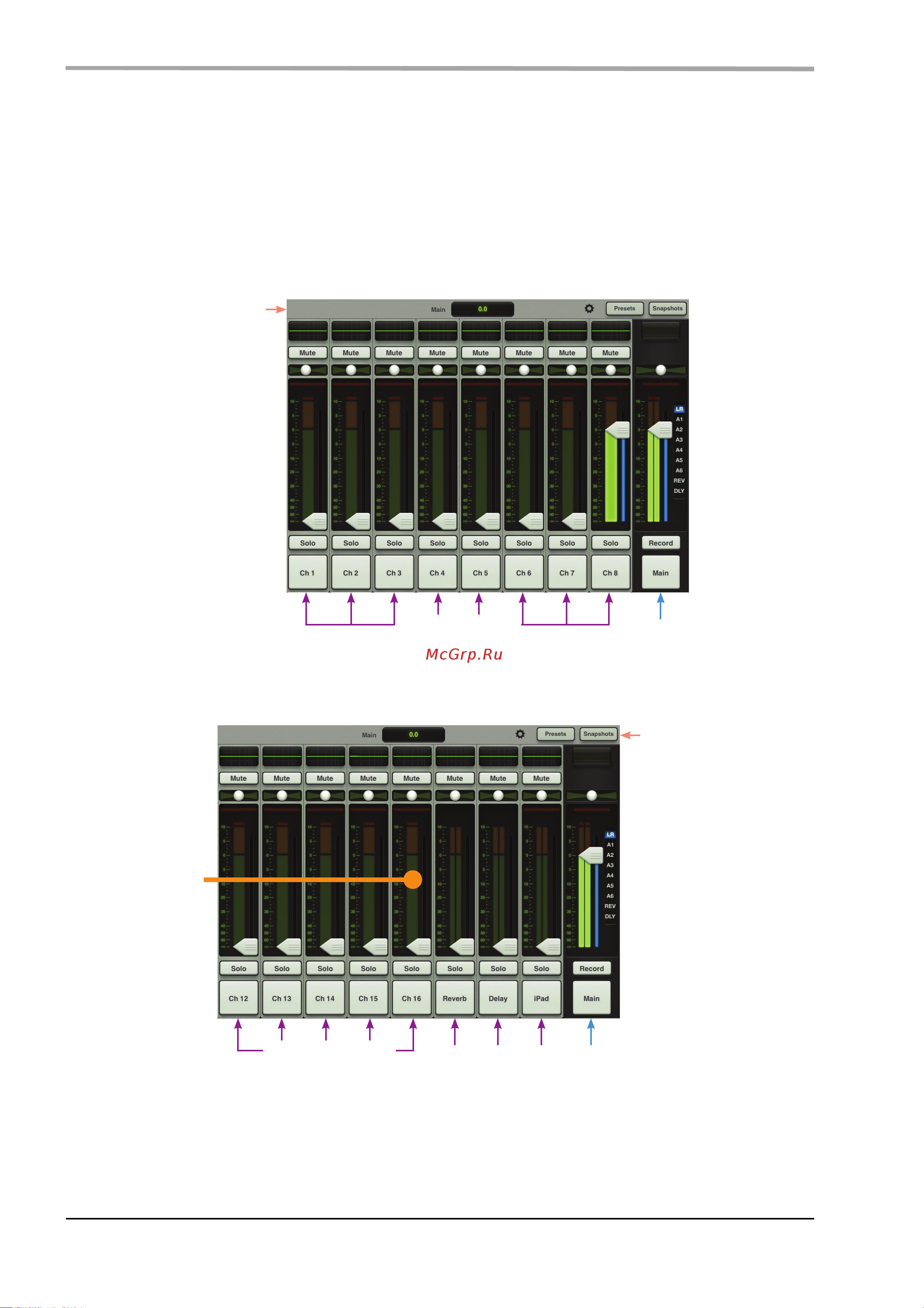 Mackie DL1608 [10/28] Mackie dl1608 краткое руководство