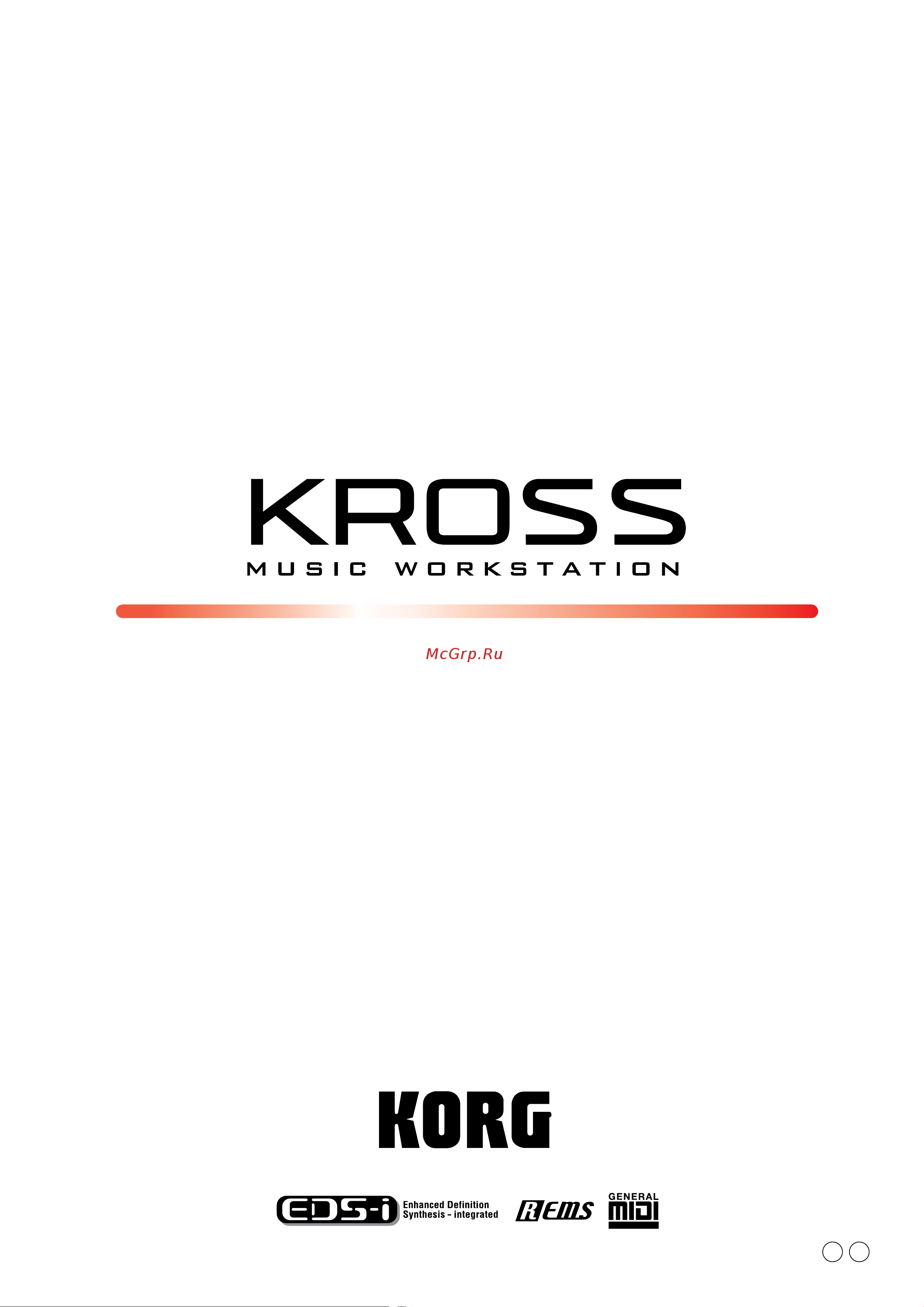 Korg KROSS-88 Руководство по эксплуатации онлайн