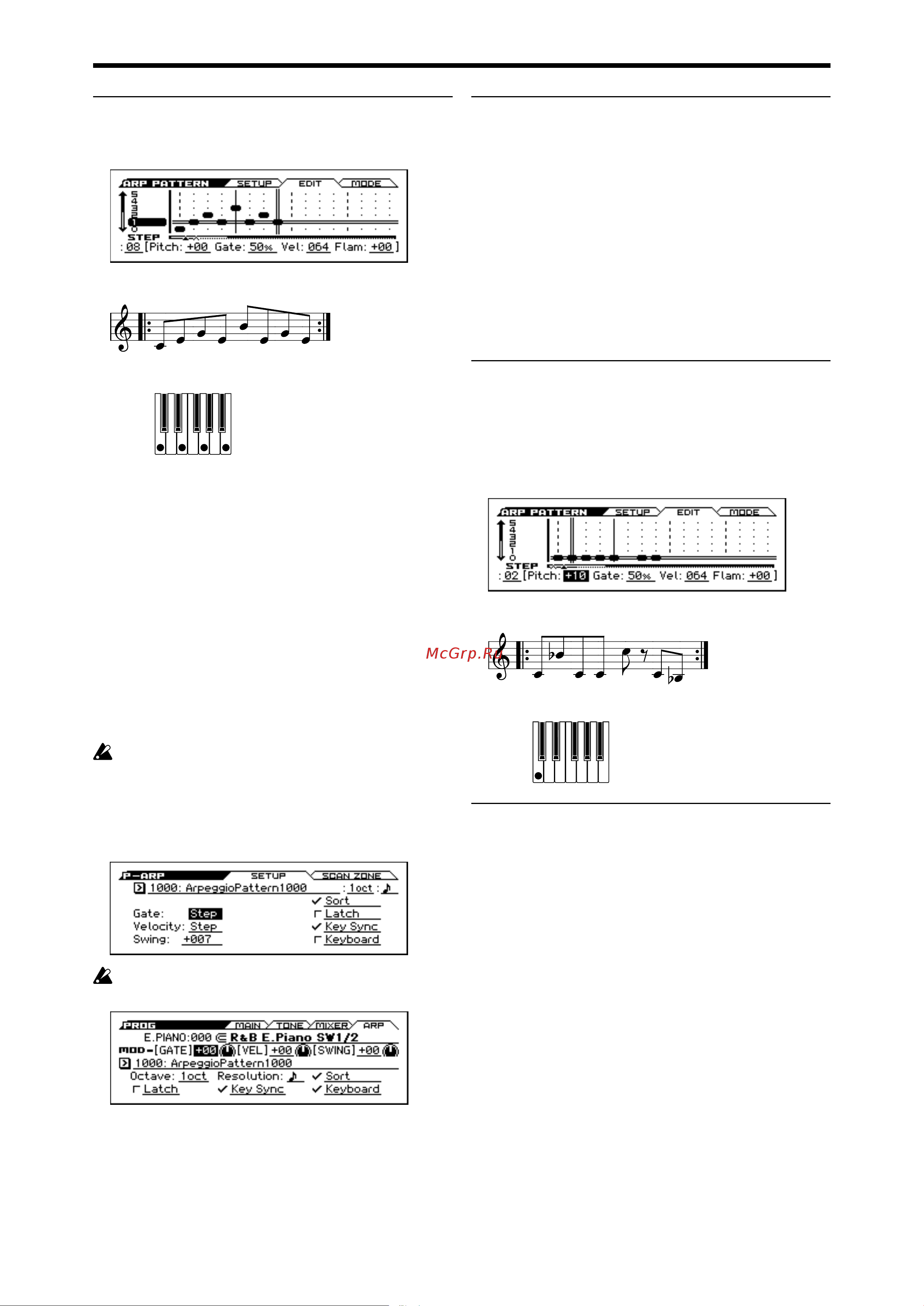 Korg KROSS-88 [74/121] Аккордовый рисунок