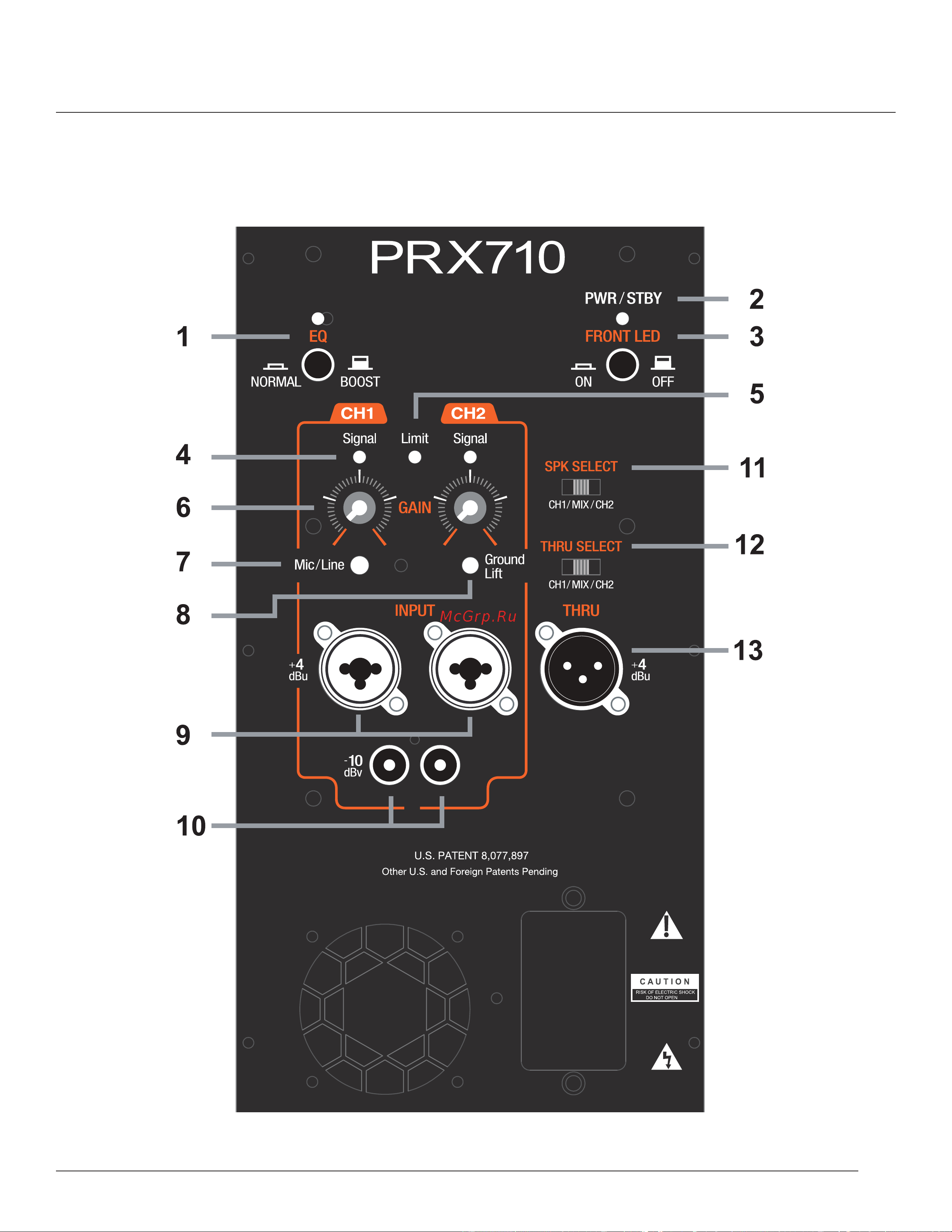 JBL PRX715 Руководство по эксплуатации онлайн [16/24] 759669