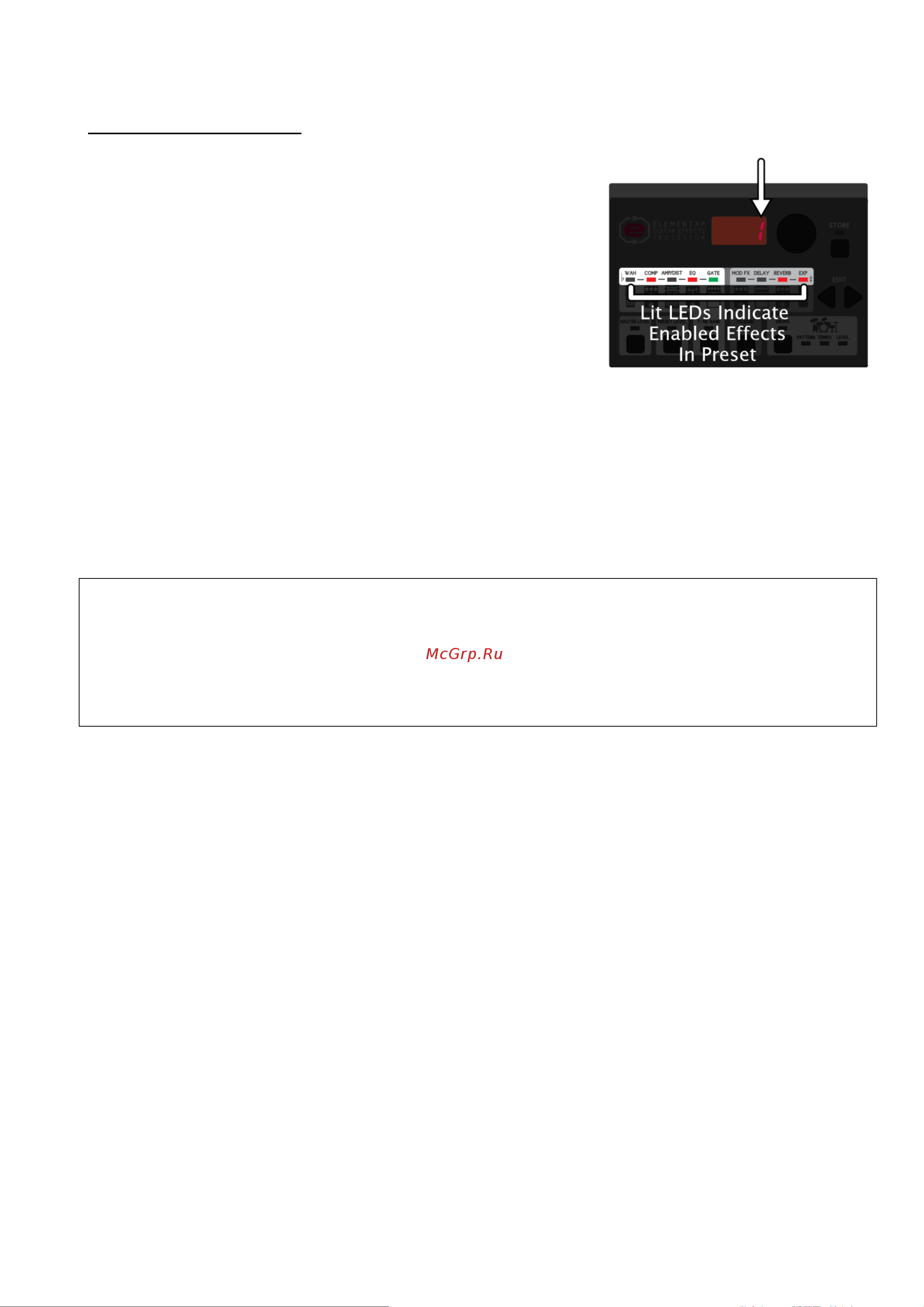 Digitech ELEMENT EXP MULTI-EFFECT PROCESSOR [12/36] Описание режимов