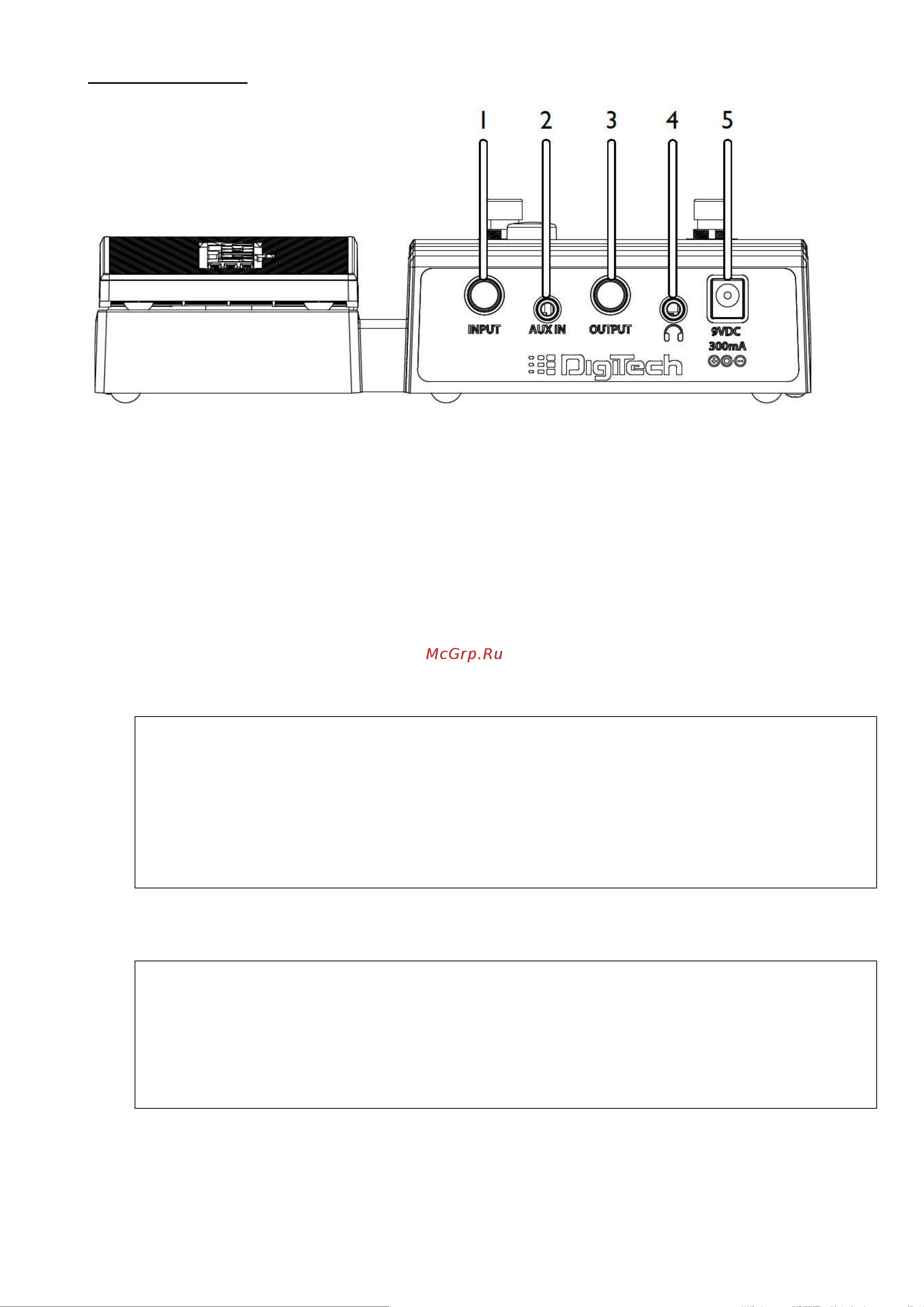 Digitech ELEMENT MULTI-EFFECT PROCESSOR [7/36] Задняя панель