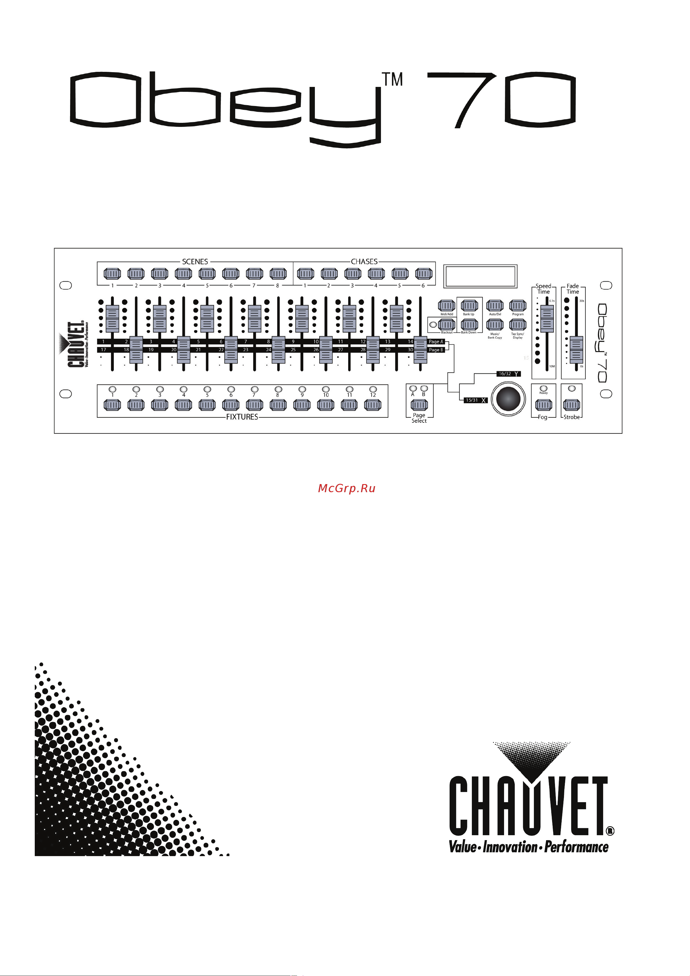 Chauvet Dj CHAUVET DJ Obey 70 Руководство по эксплуатации онлайн