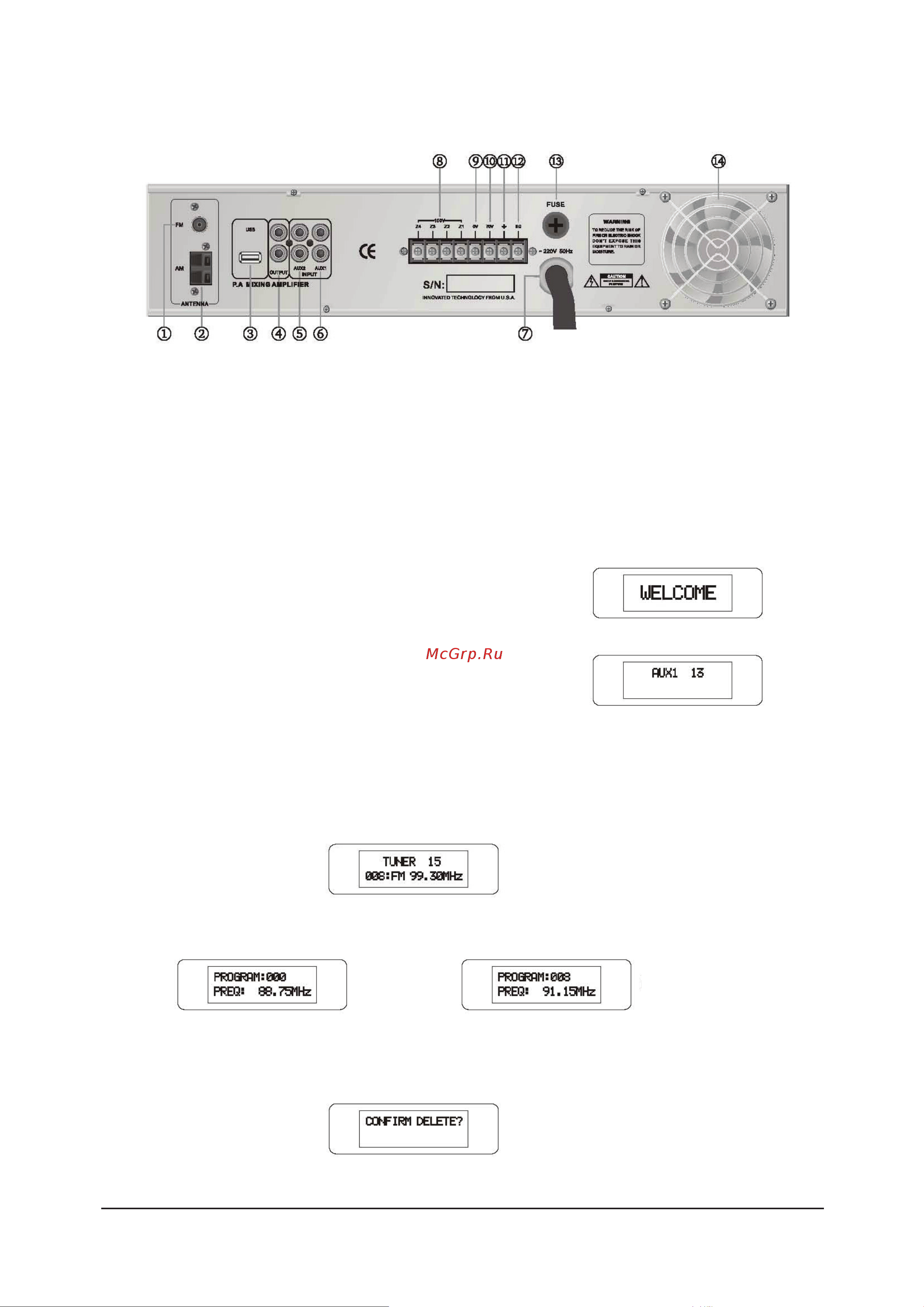 NUSUN MA-240 [4/7] Включение питания