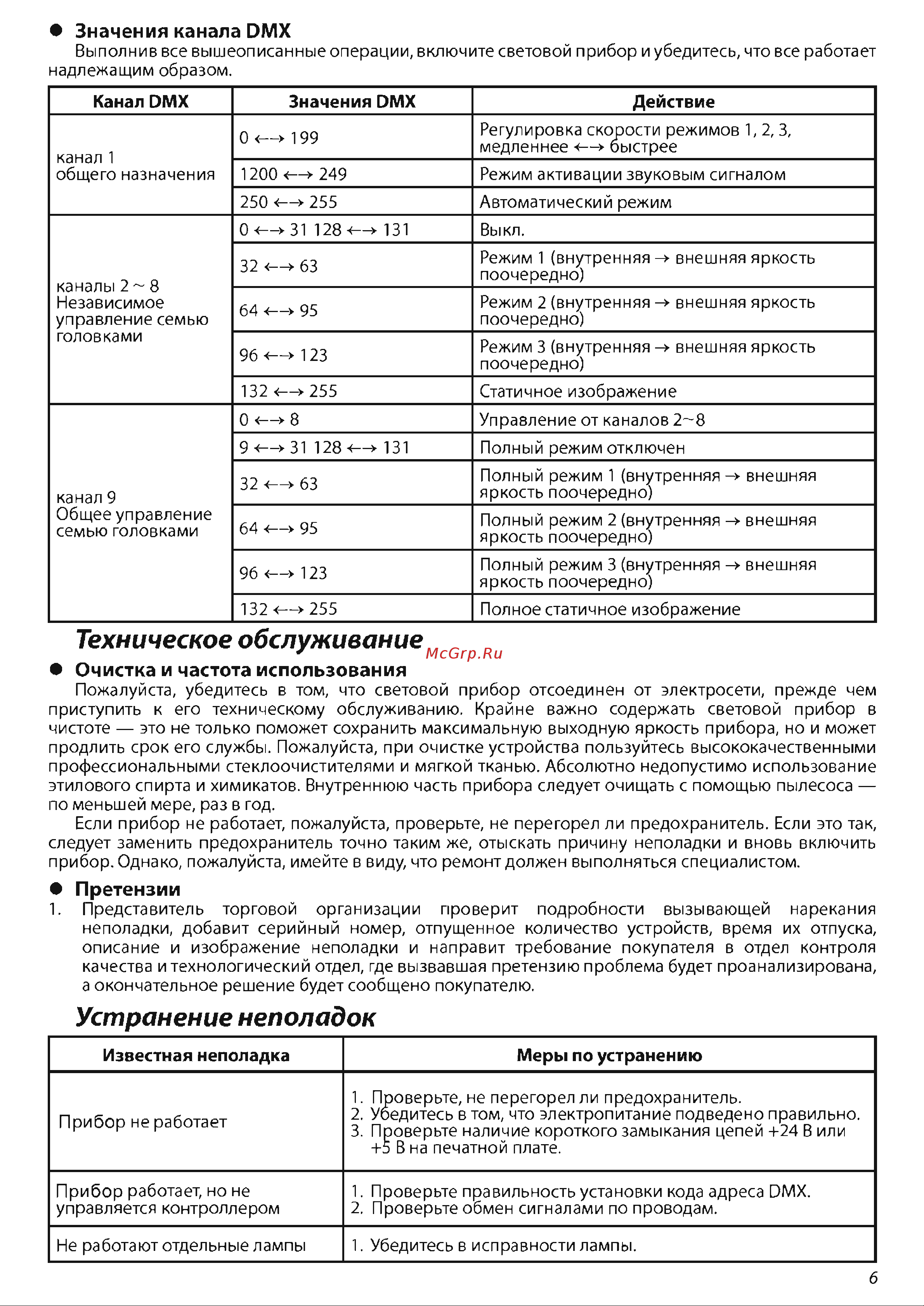 Nightsun SPC019 Руководство по эксплуатации онлайн [7/8] 760197