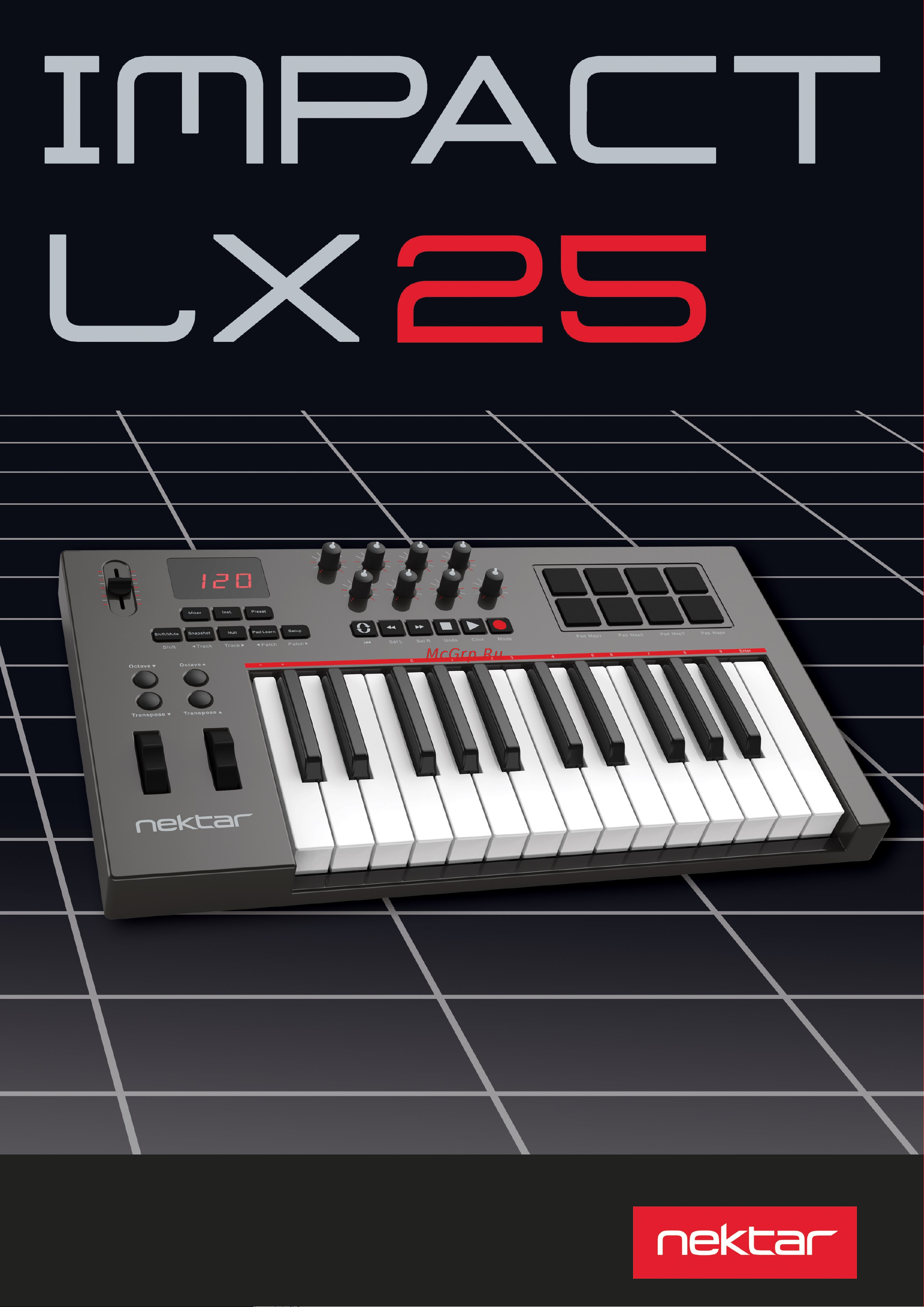 NEKTAR Impact LX25 Руководство по эксплуатации онлайн