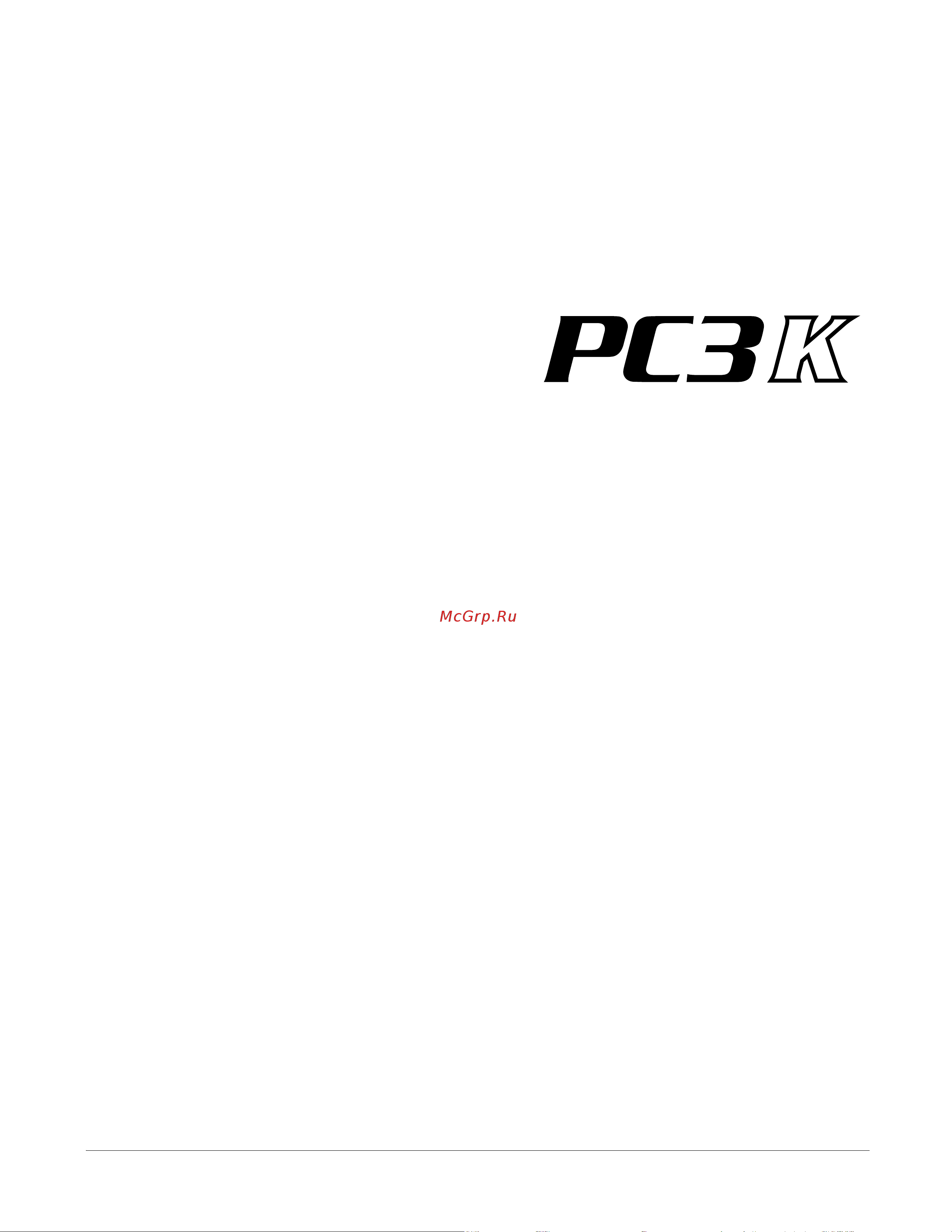 Kurzweil PC3K8+PC2RIB+KORE64 Руководство по эксплуатации онлайн