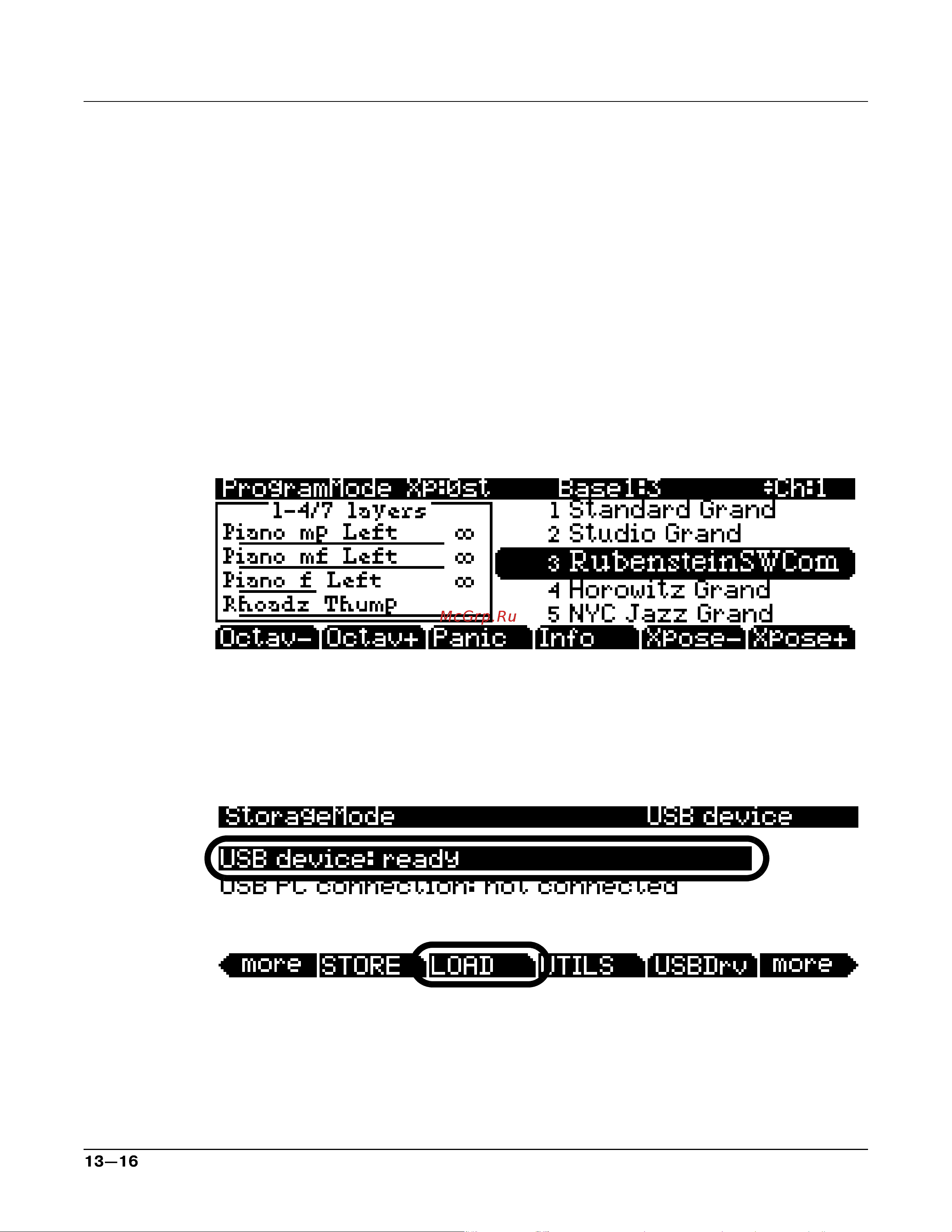 Kurzweil PC3K8+PC2RIB+KORE64 [318/425] Практическое руководство загрузка аудиофайла создание новой карты клавиатуры и программы
