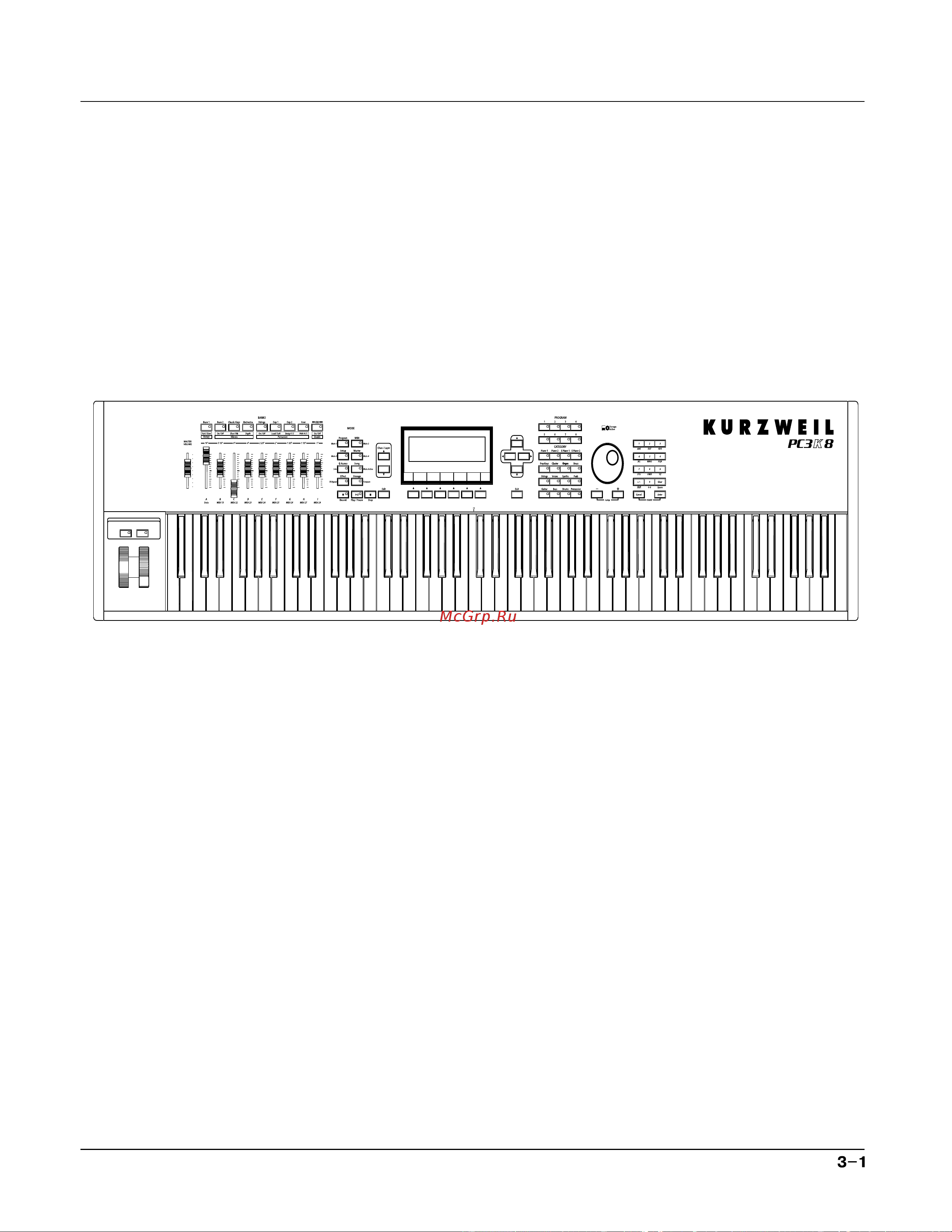 Kurzweil PC3K8 [35/425] Выбор режима