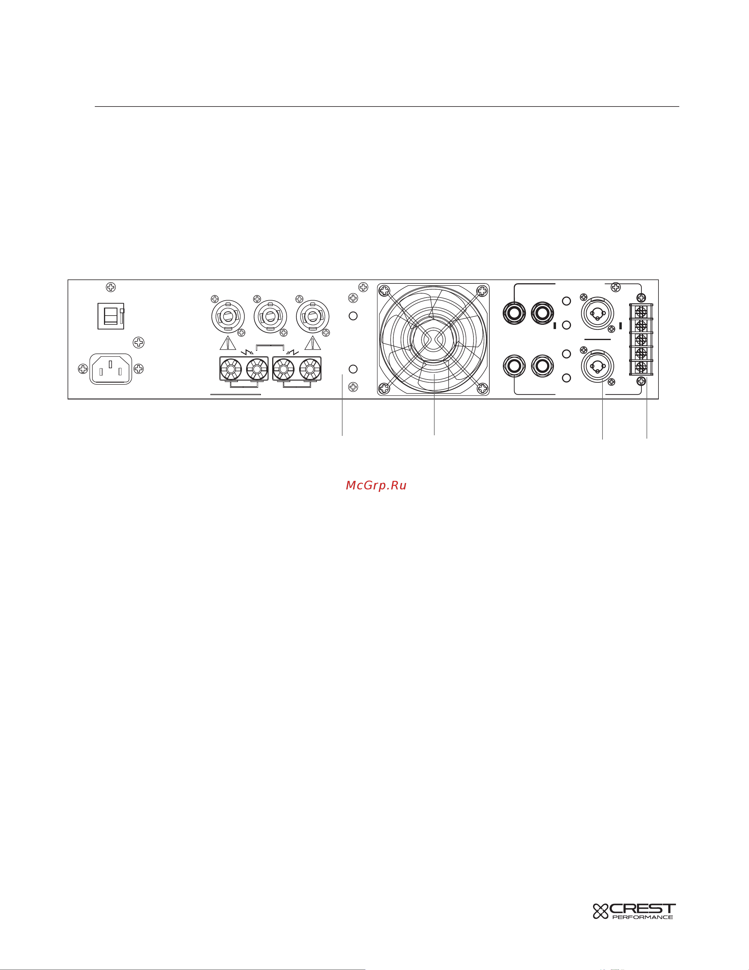 CREST AUDIO CPX 2600 [20/36] Задняя панель cpx