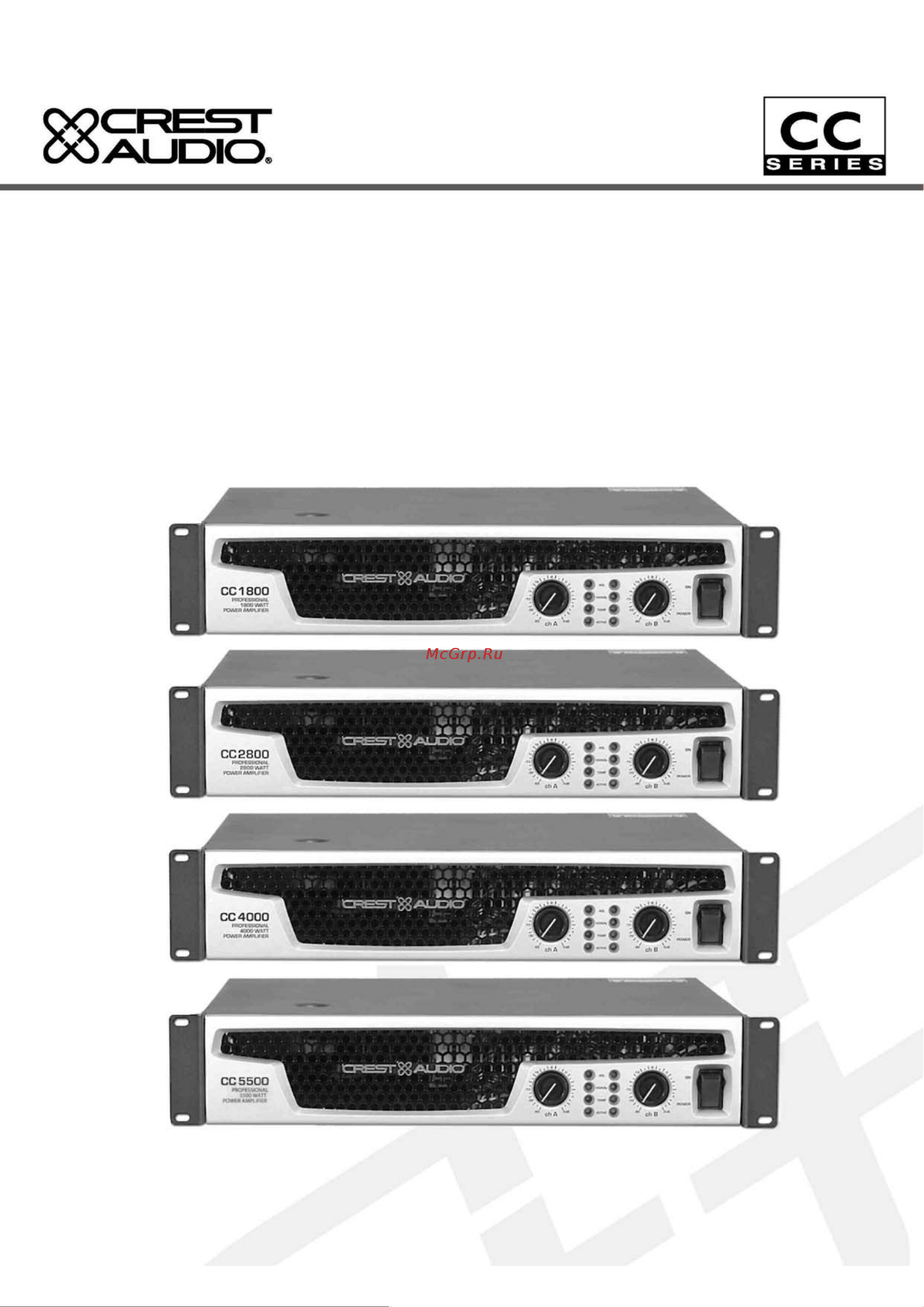 CREST AUDIO CC2800 Руководство по эксплуатации онлайн