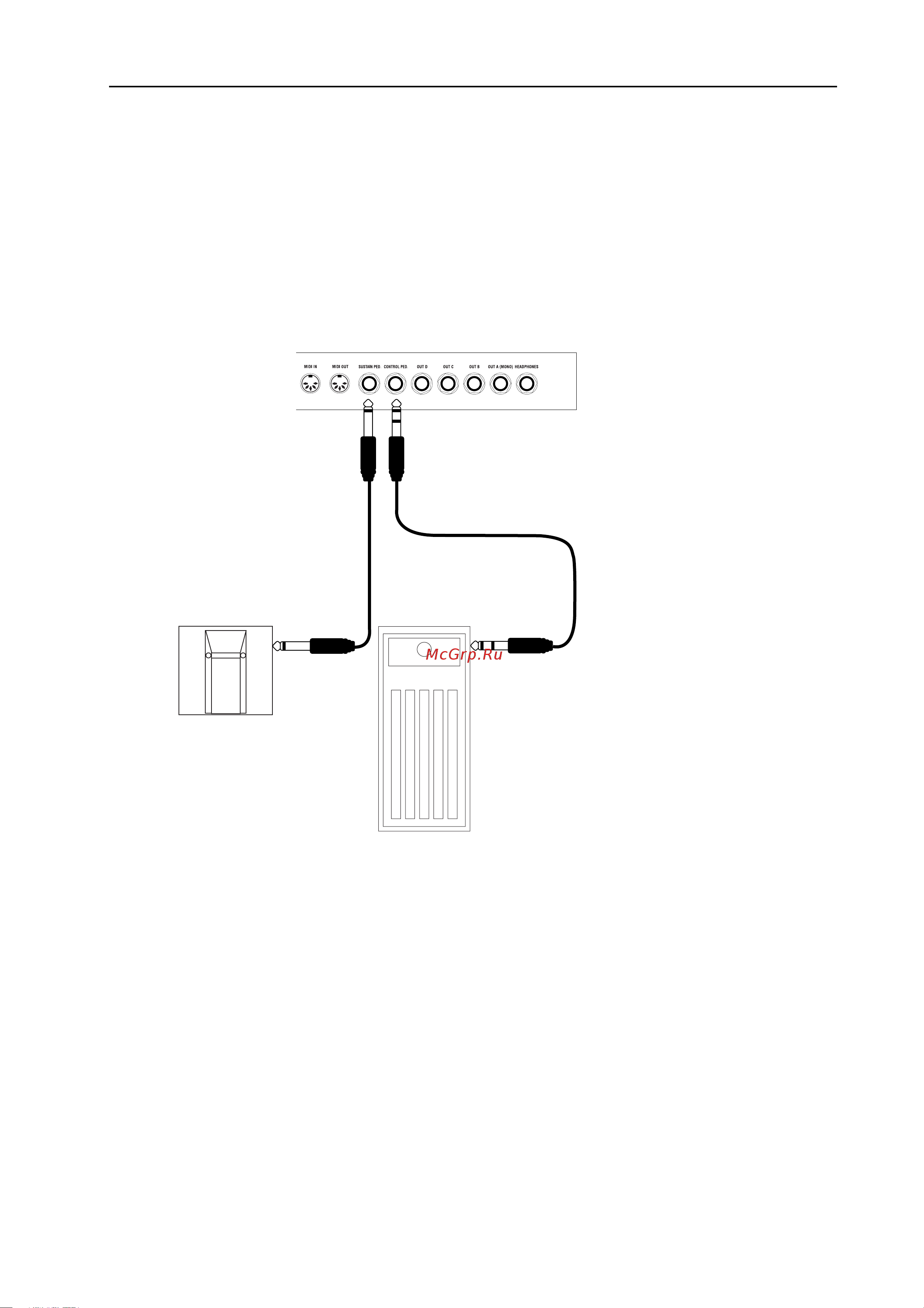 CLAVIA DMI AB CLAVIA NORD Lead 2X [11/119] Connecting pedals