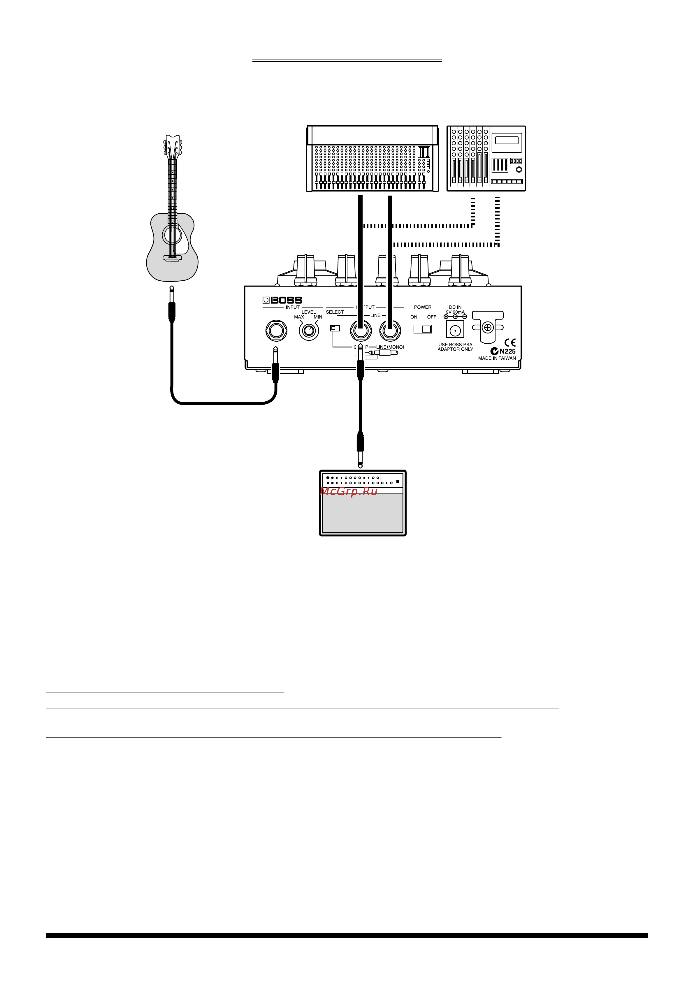 Boss AD-3 [7/14] Коммутация