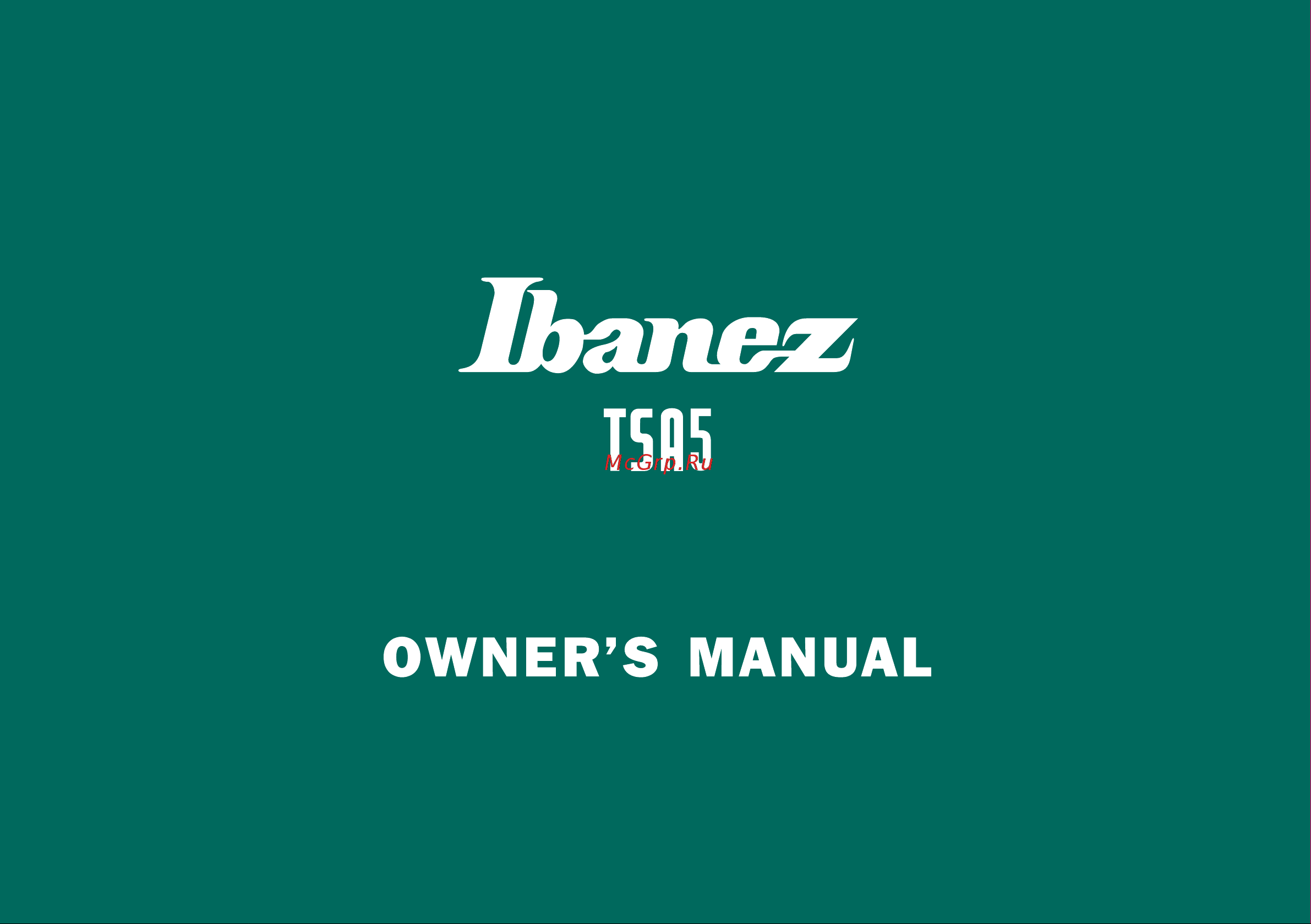 Ibanez TSA5 Руководство по эксплуатации онлайн