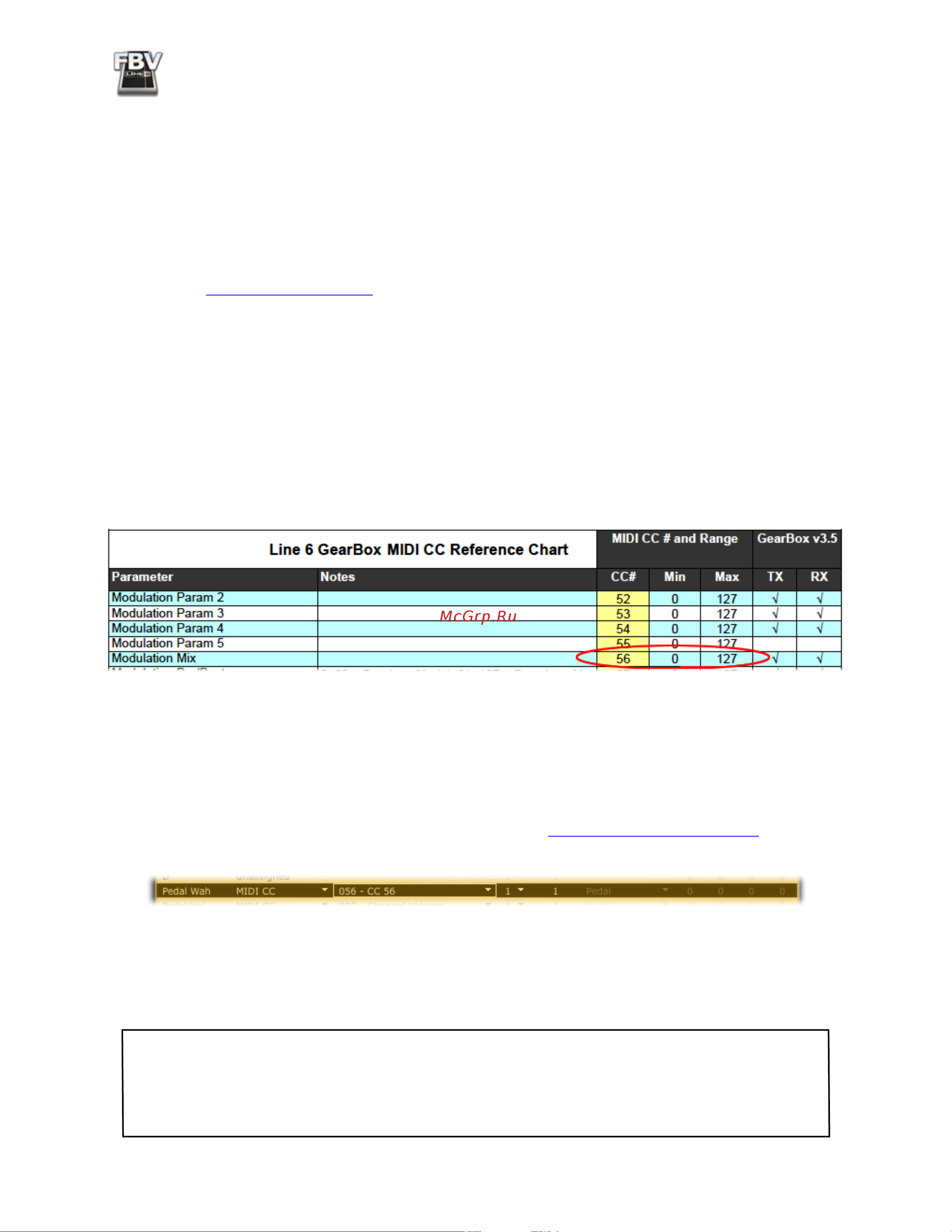 LINE 6 FBV Express MkII Manual [45/82] Customize your gearbox control