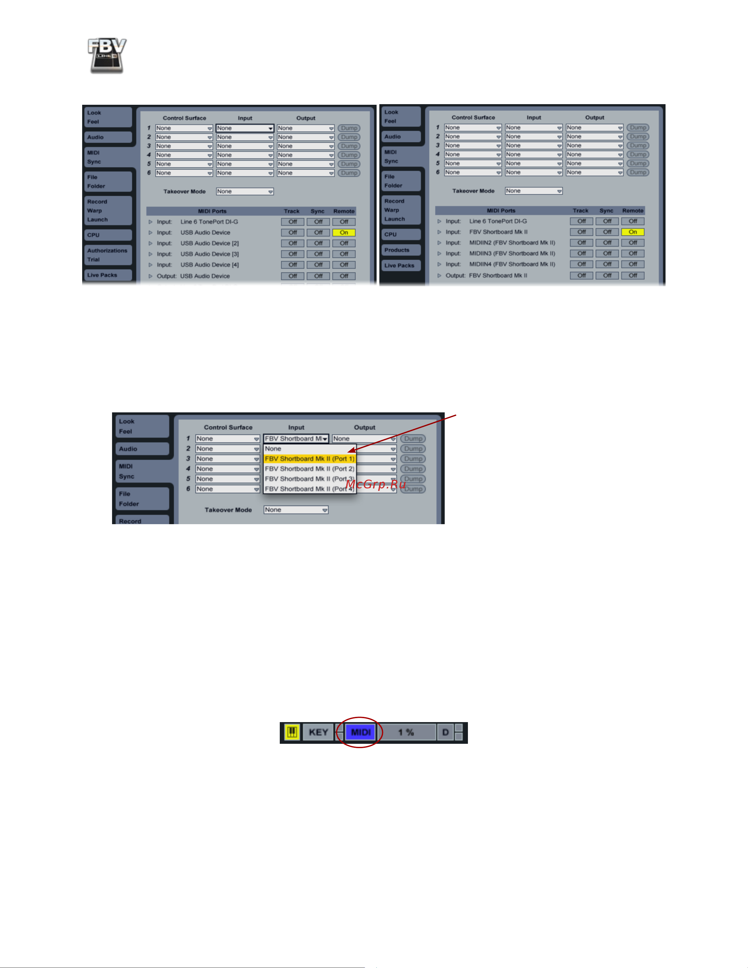 LINE 6 FBV Express MkII Manual [52/82] Map fbv controls