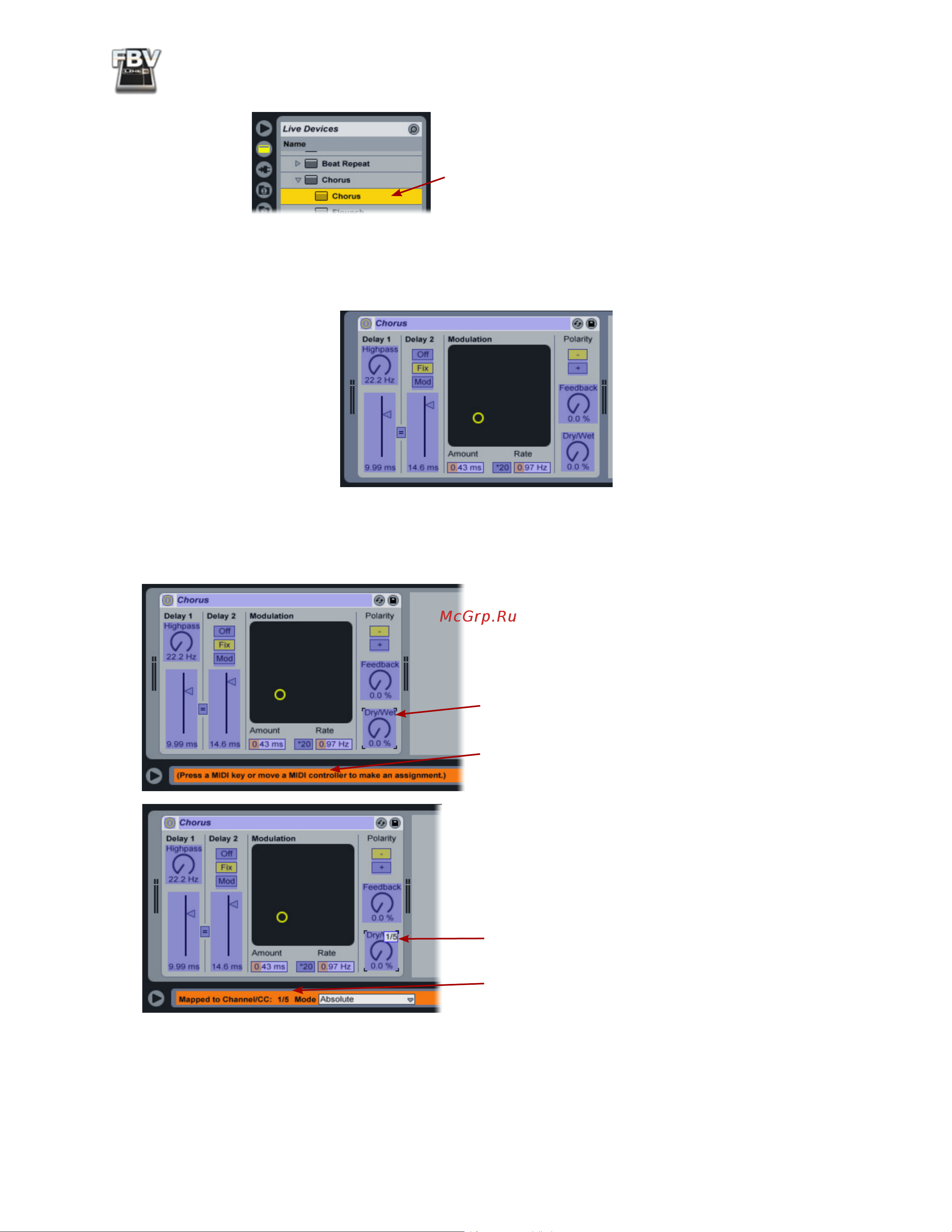 LINE 6 FBV Shortboard MkII Manual Руководство по эксплуатации онлайн [55/82] 760659