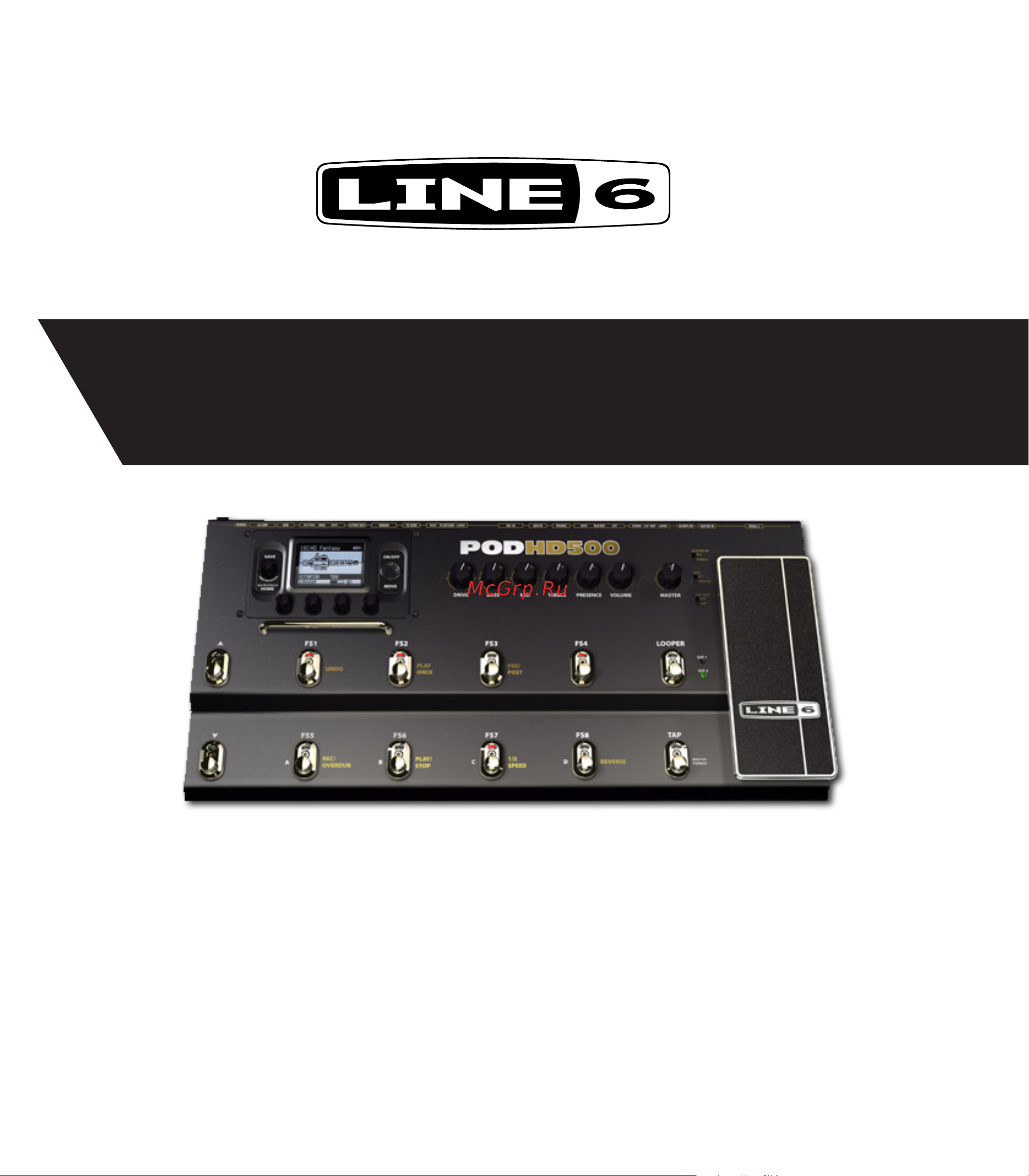 LINE 6 POD HD500 Руководство по эксплуатации онлайн