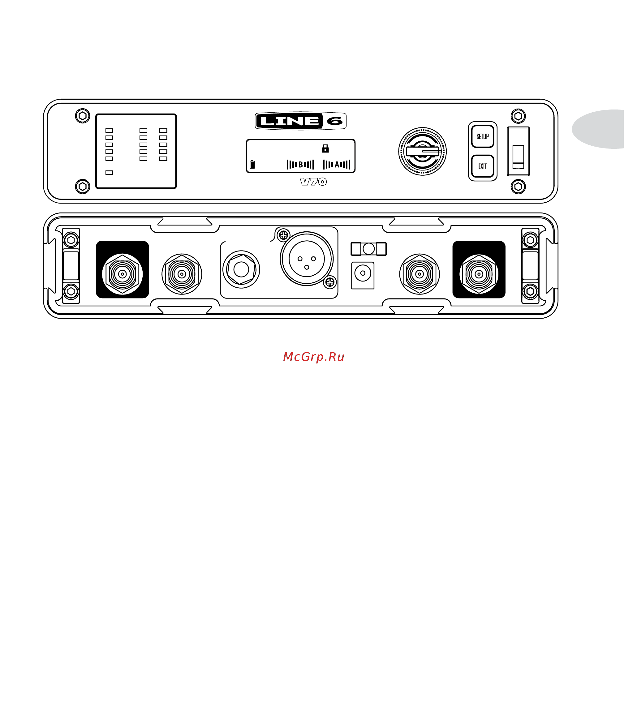 LINE 6 XD-V70 [6/24] Xd v70 receiver