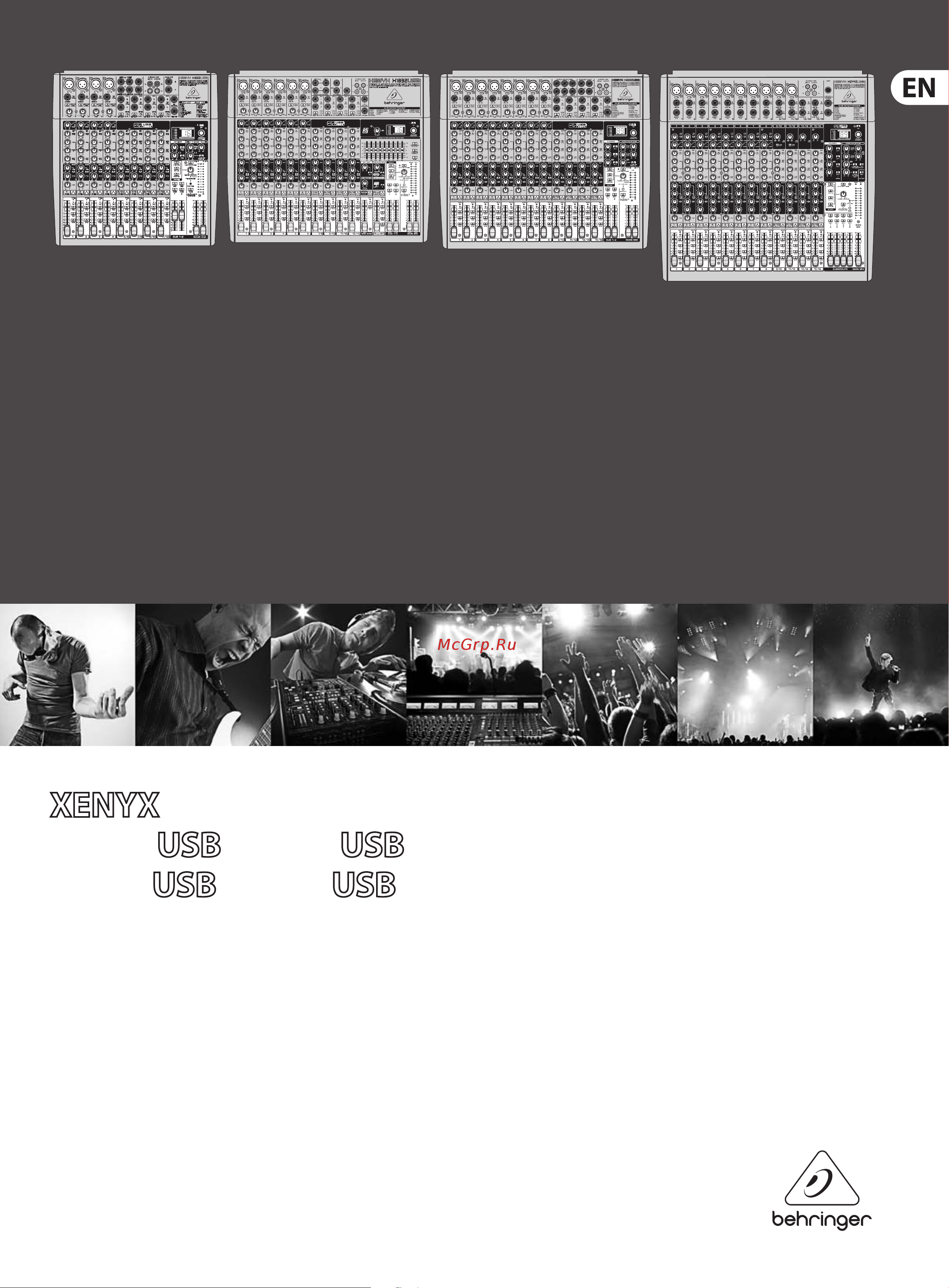 Behringer XENYX X1622USB Руководство по эксплуатации онлайн