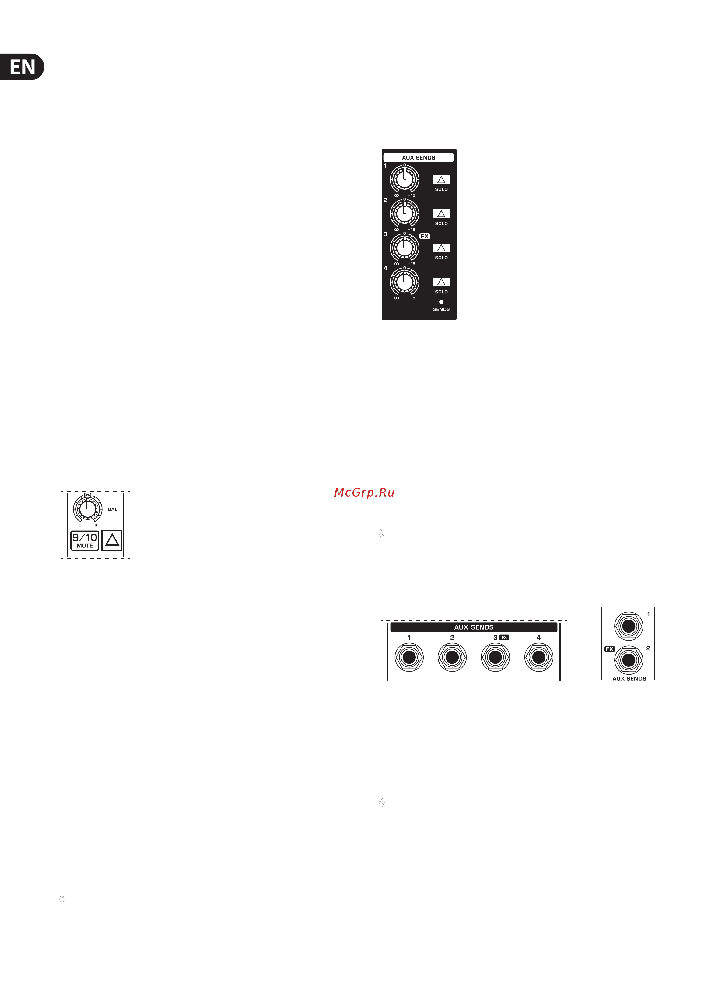 Behringer XENYX X1622USB [8/19] Interface panel and main section