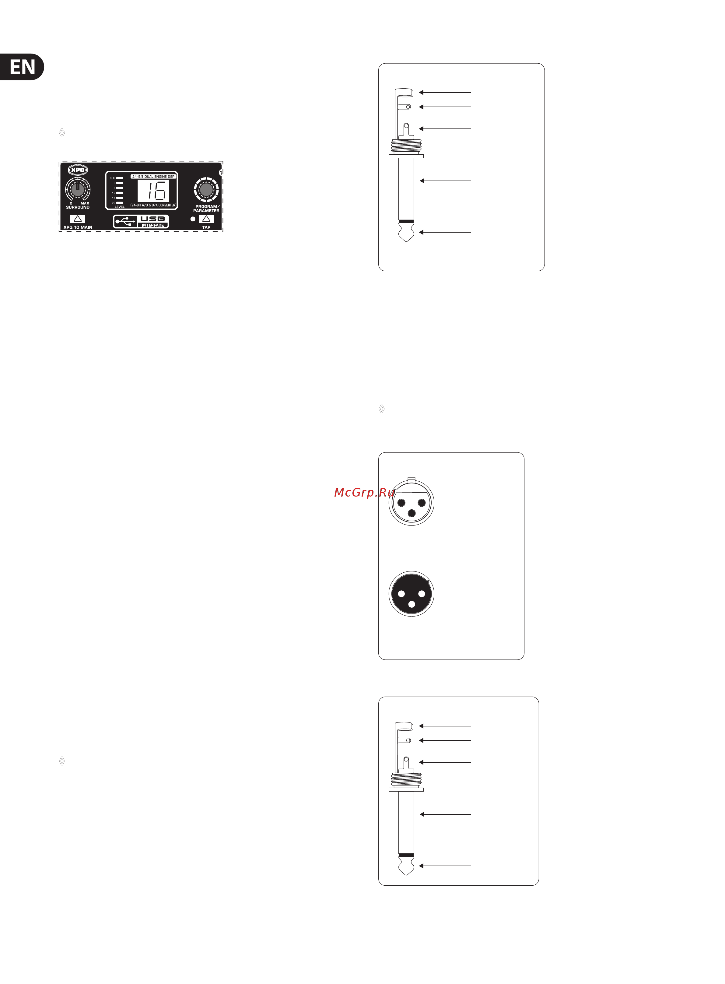 Behringer XENYX X1222USB [12/16] Cable connections