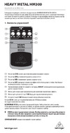 Behringer HEAVY METAL HM300 Руководство по эксплуатации
