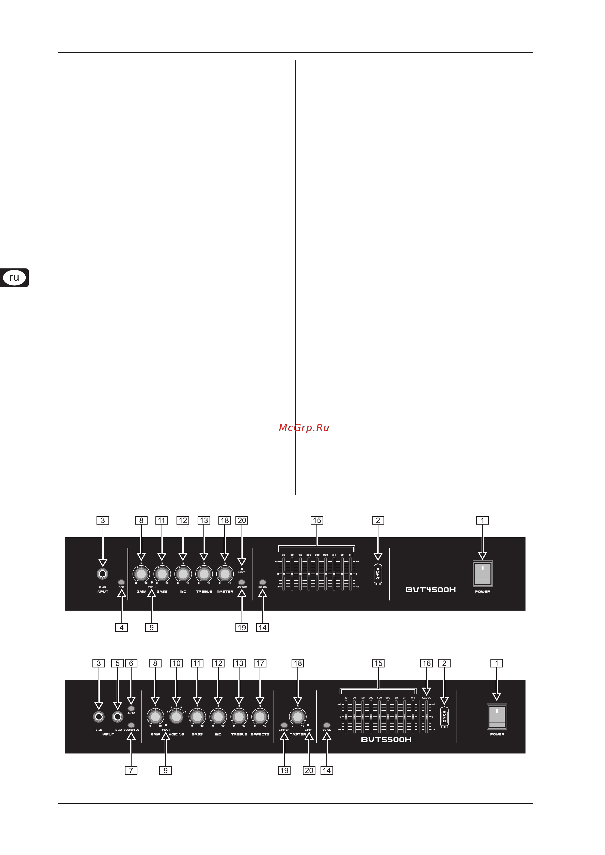 Behringer ULTRABASS BVT4500H [4/11] Ultrabass bvt4500h bvt5500h