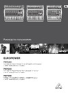 Behringer EUROPOWER PMP4000 Руководство по эксплуатации